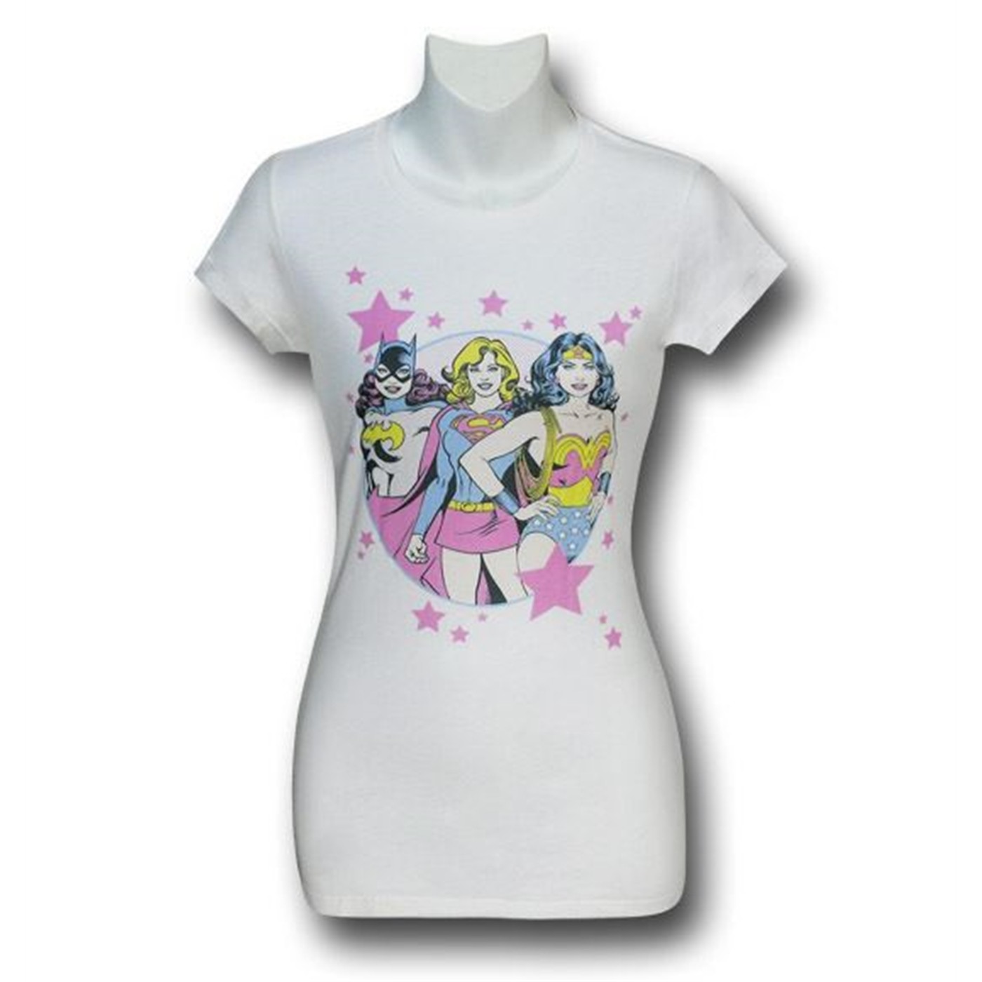 DC Girls Stars Women's T-Shirt, White