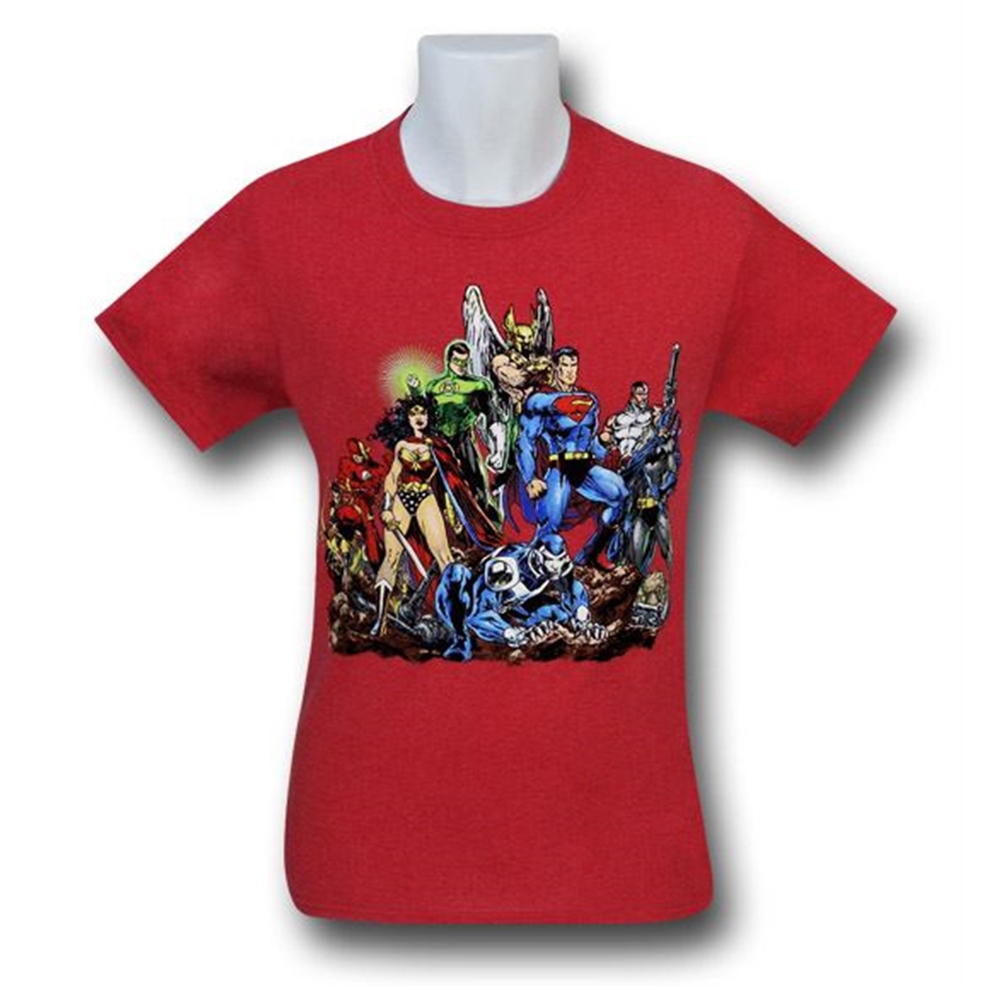 DC Heroes Heather Red T-Shirt, Red