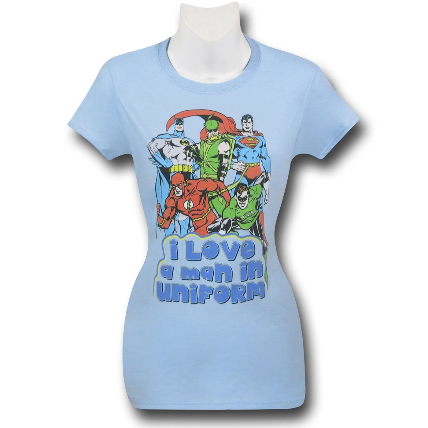 DC Men in Uniforms Women's T-Shirt, Blue