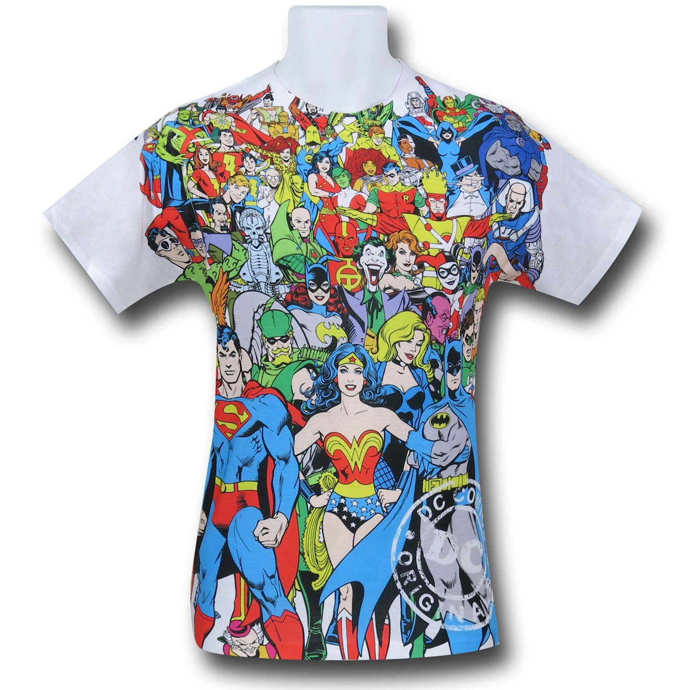 DC Originals Sublimated Characters T-Shirt, White