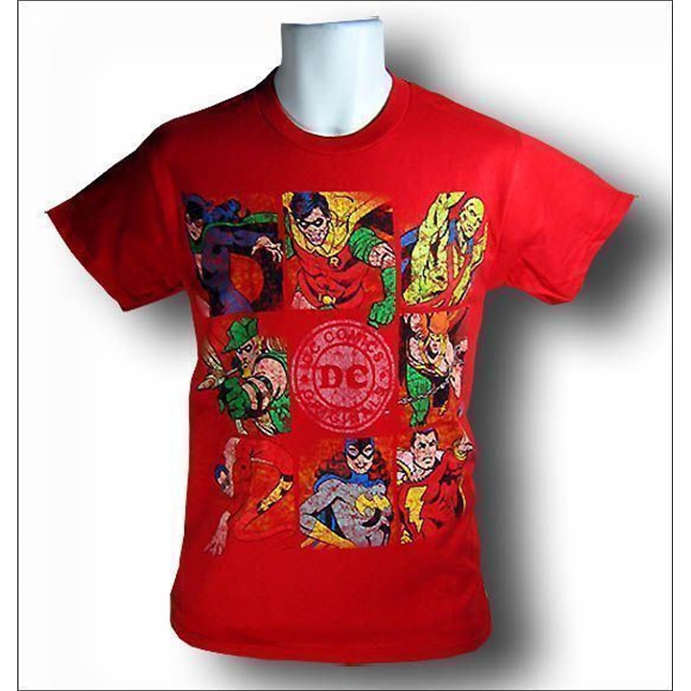 DC Originals Distressed Red T-Shirt, Red