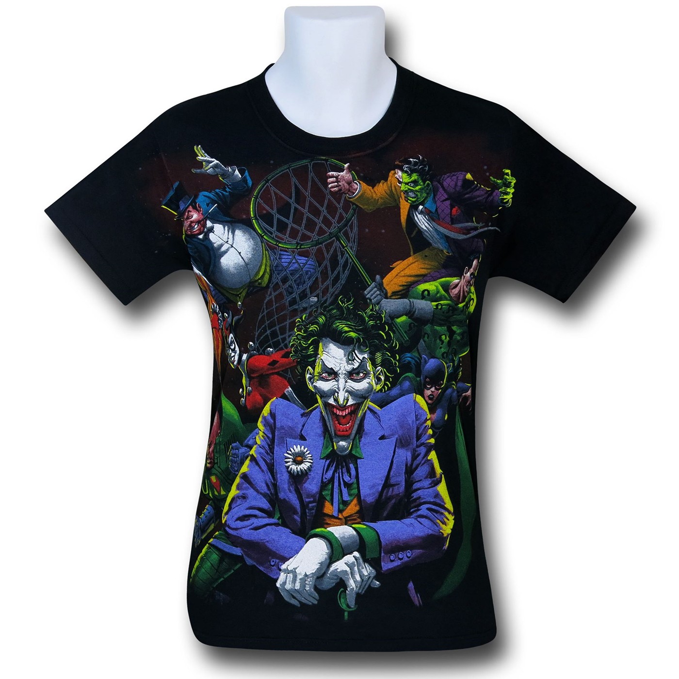 DC Villains Joker's the Boss T-Shirt, Black
