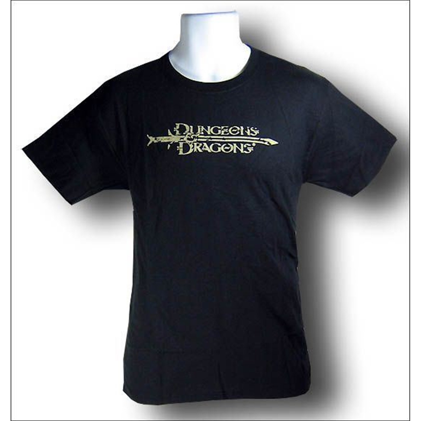 Dungeons and Dragons Black Logo T-Shirt, Black