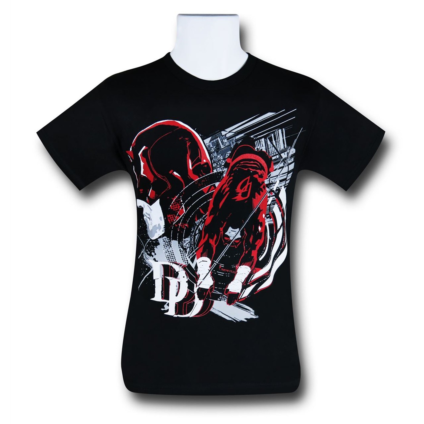 Daredevil Dual Action Pose Men's T-Shirt, Black