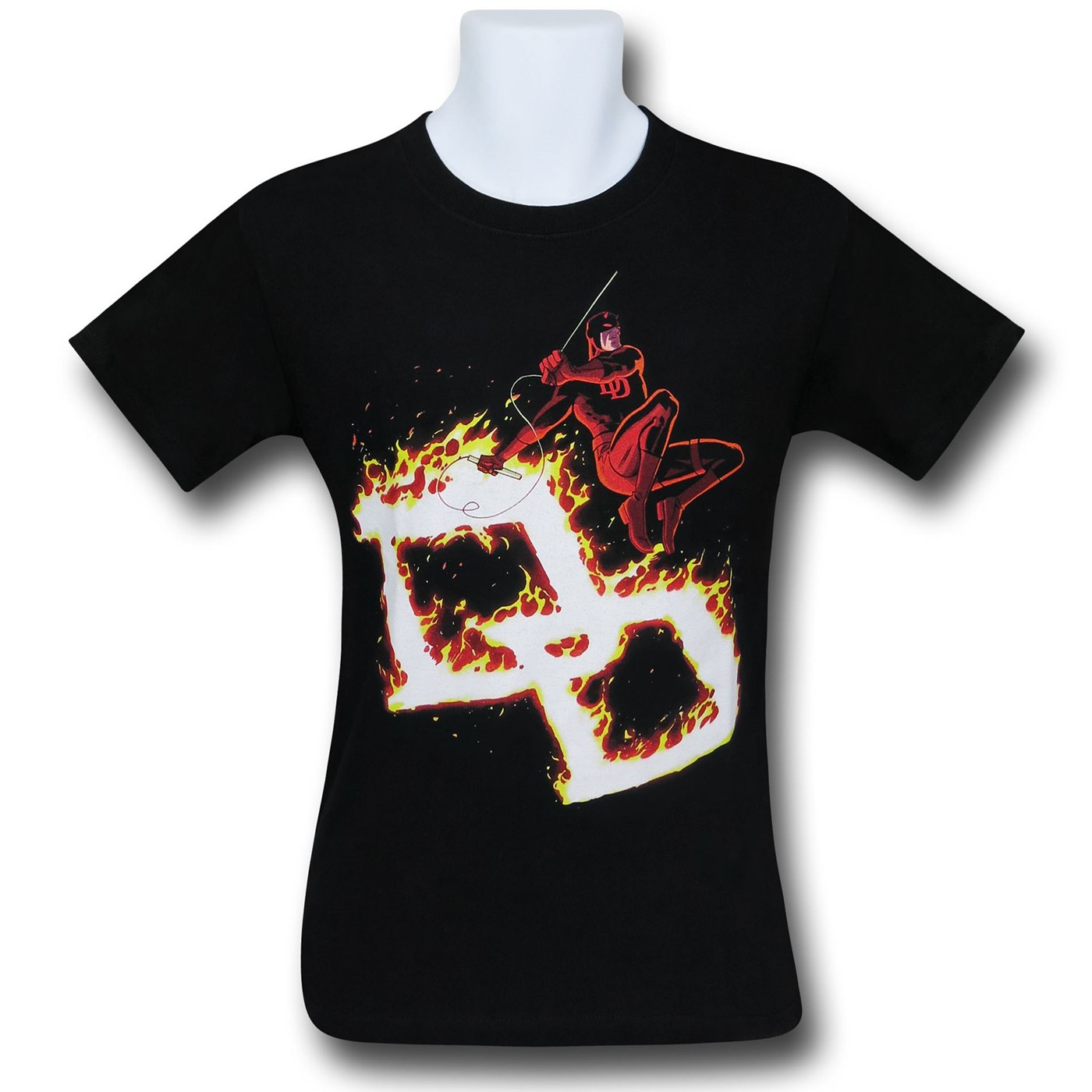 Daredevil Firebrand Logo Black T-Shirt, Black
