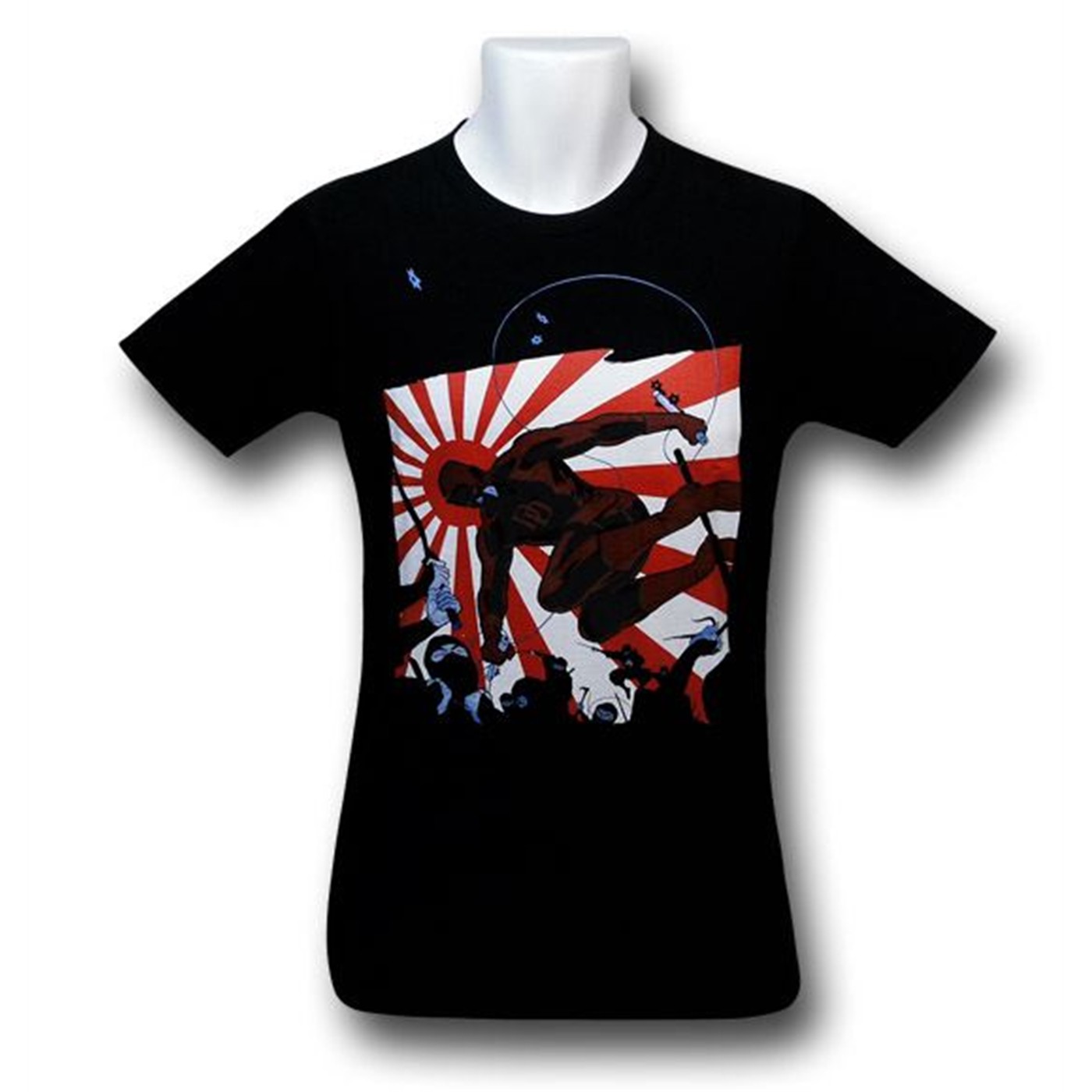 Daredevil vs. Ninjas 30 Single T-Shirt, Black
