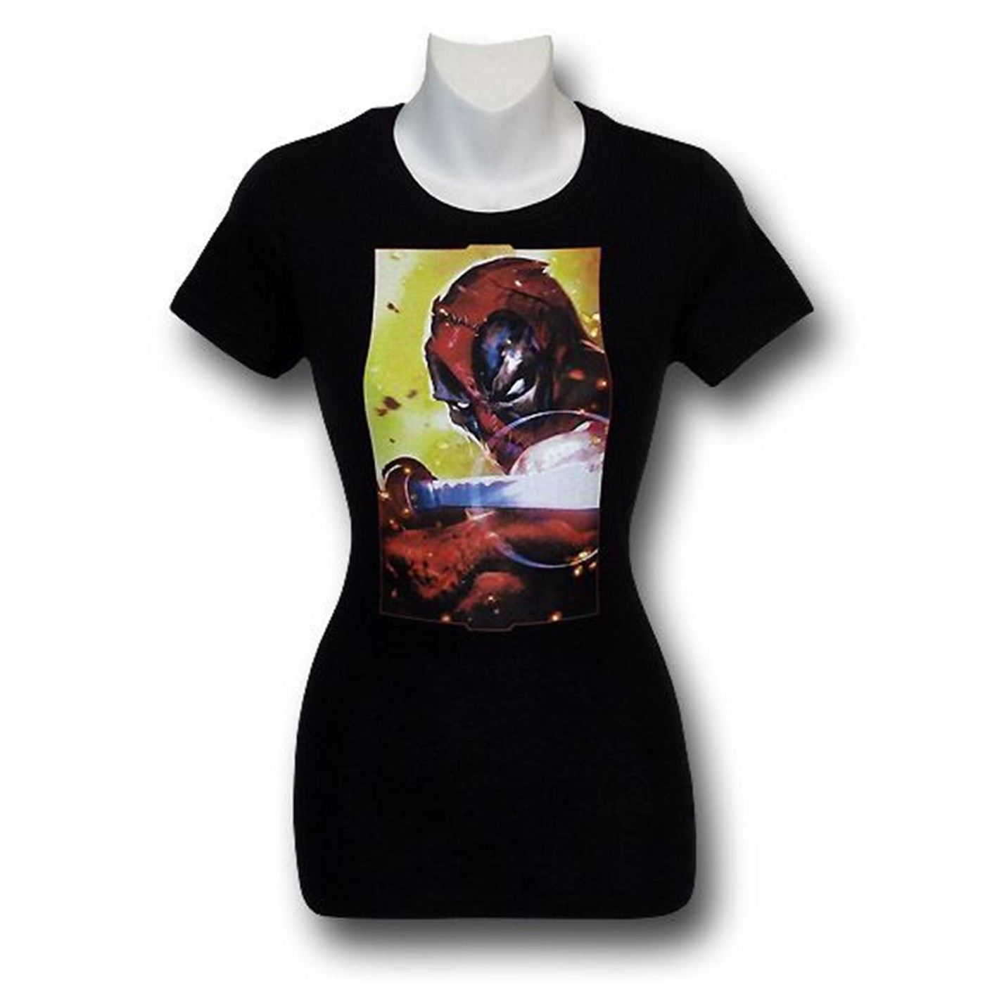 Deadpool Jr Womens Assassin T-Shirt, Black