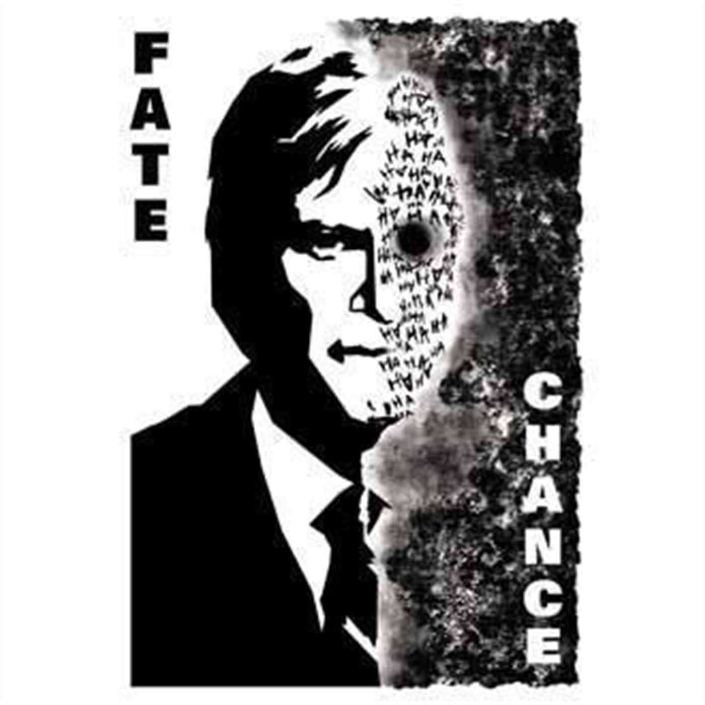 Dark Knight Two Face Flip-Of-A-Coin T-Shirt, White