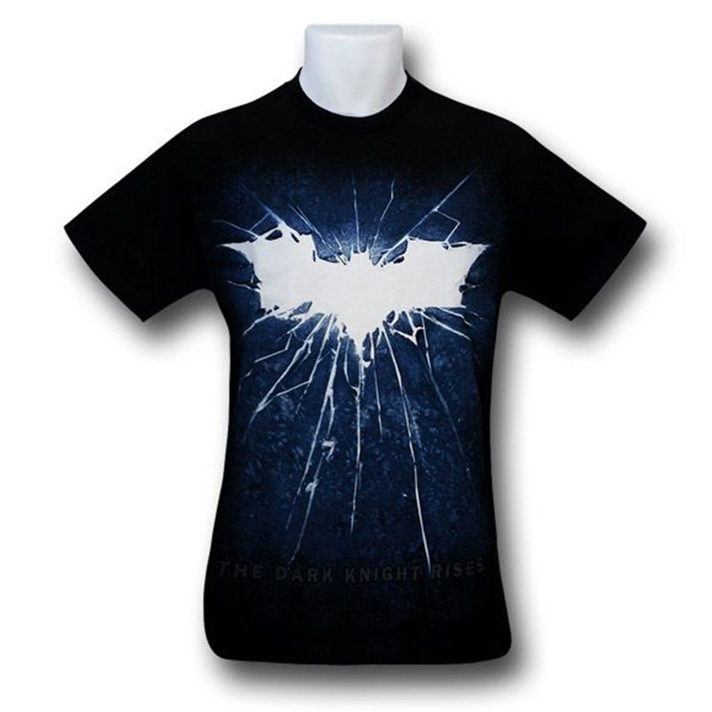 Dark Knight Rises Impact Shatter Symbol T-Shirt, Black