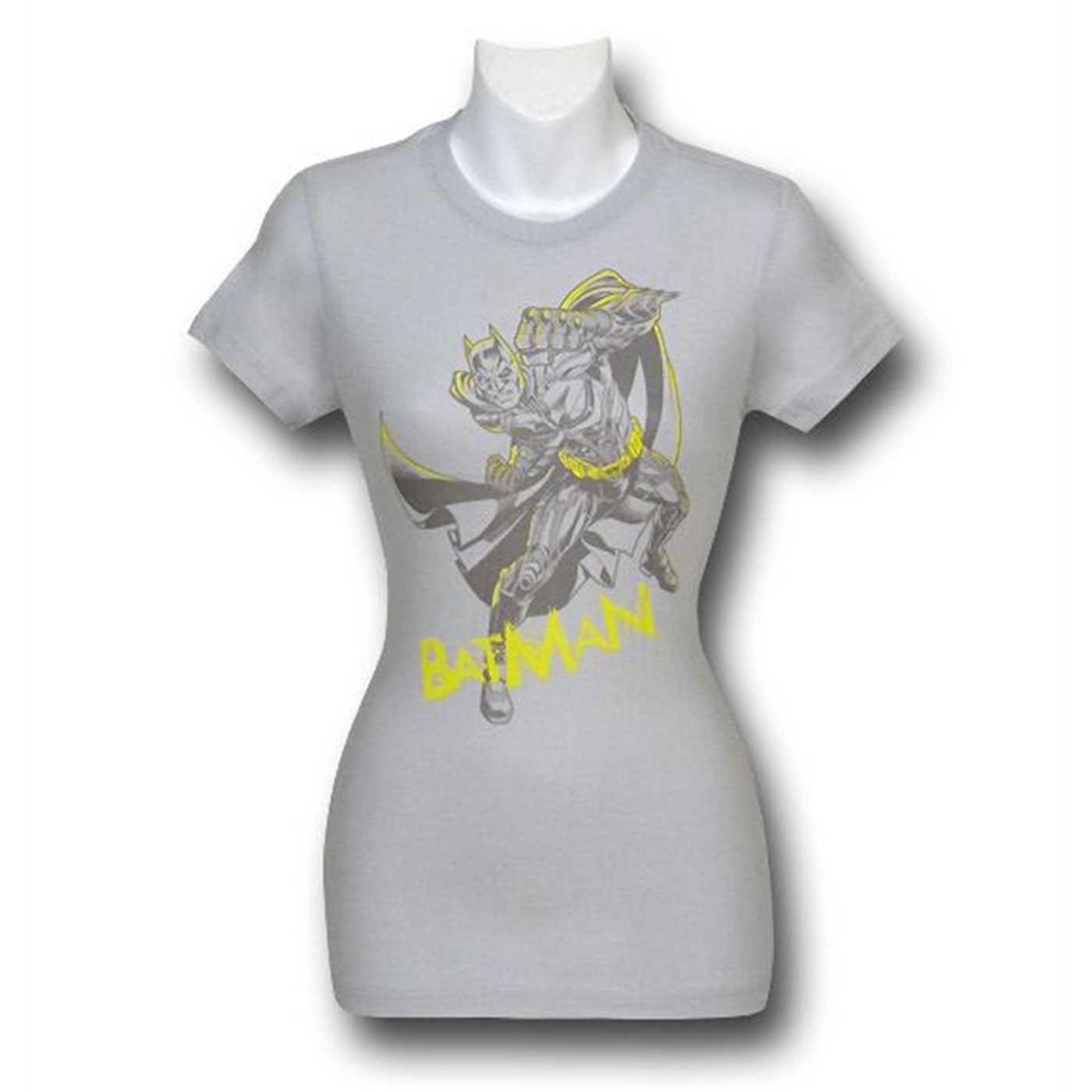 Dark Knight Rises Women's Left Cross T-Shirt, Grey