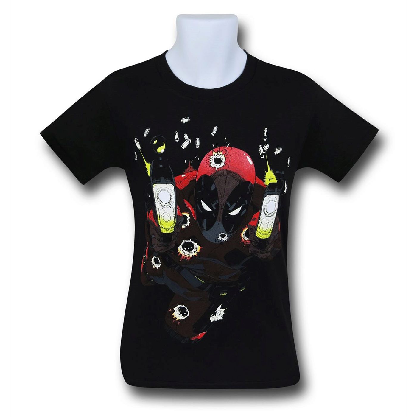 Deadpool Blam Blam Blam Glow T-Shirt, Black