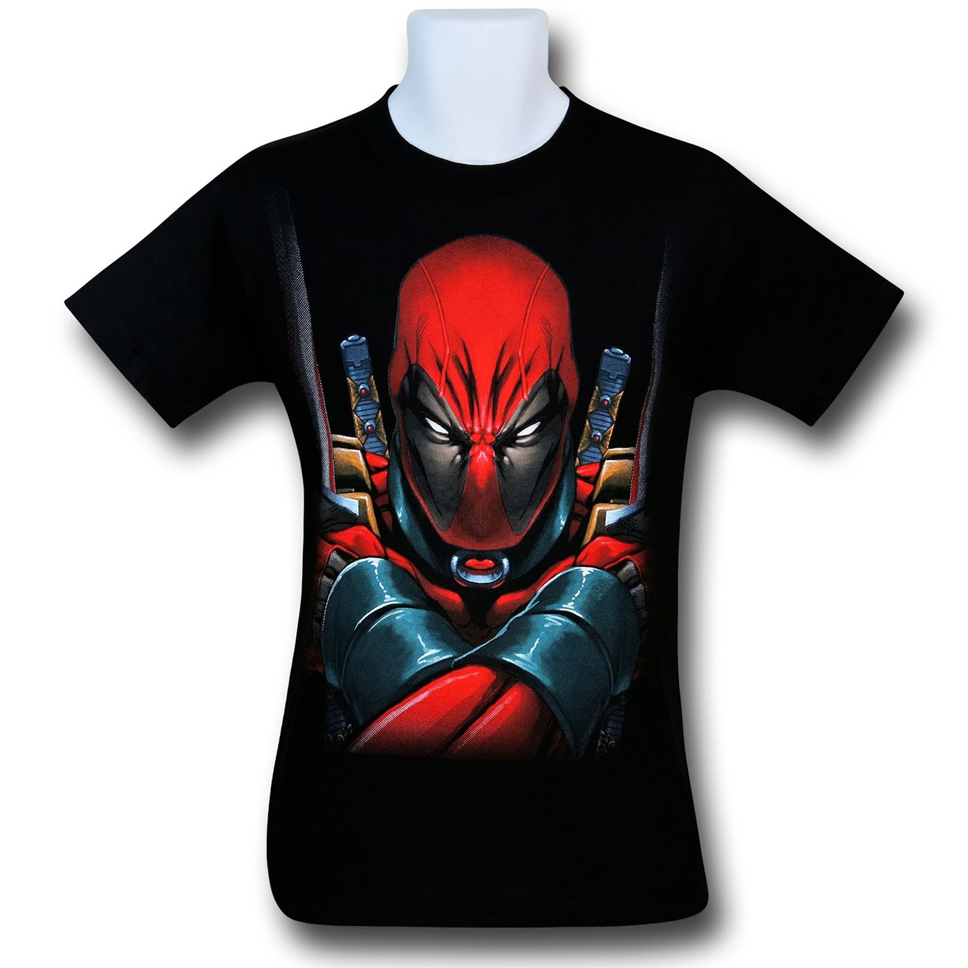 Deadpool Close-Up Black T-Shirt, Black