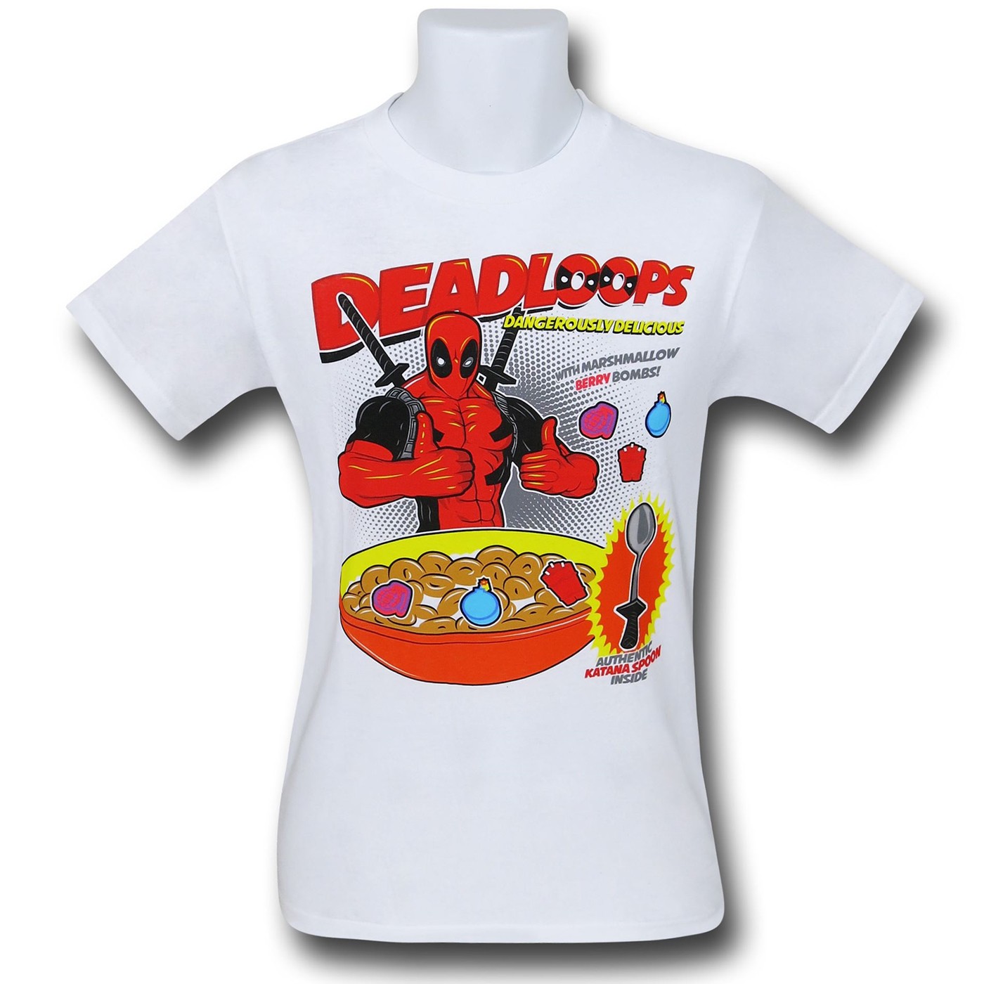 Deadpool Deadloops 30 Single T-Shirt, White