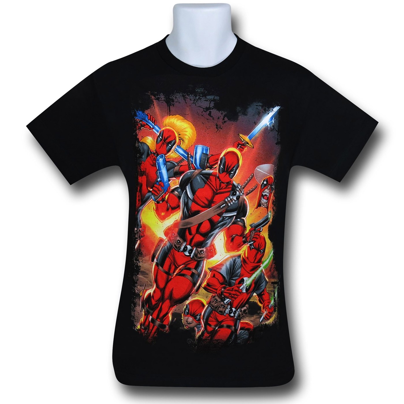Deadpool Multi-Pool T-Shirt, Black