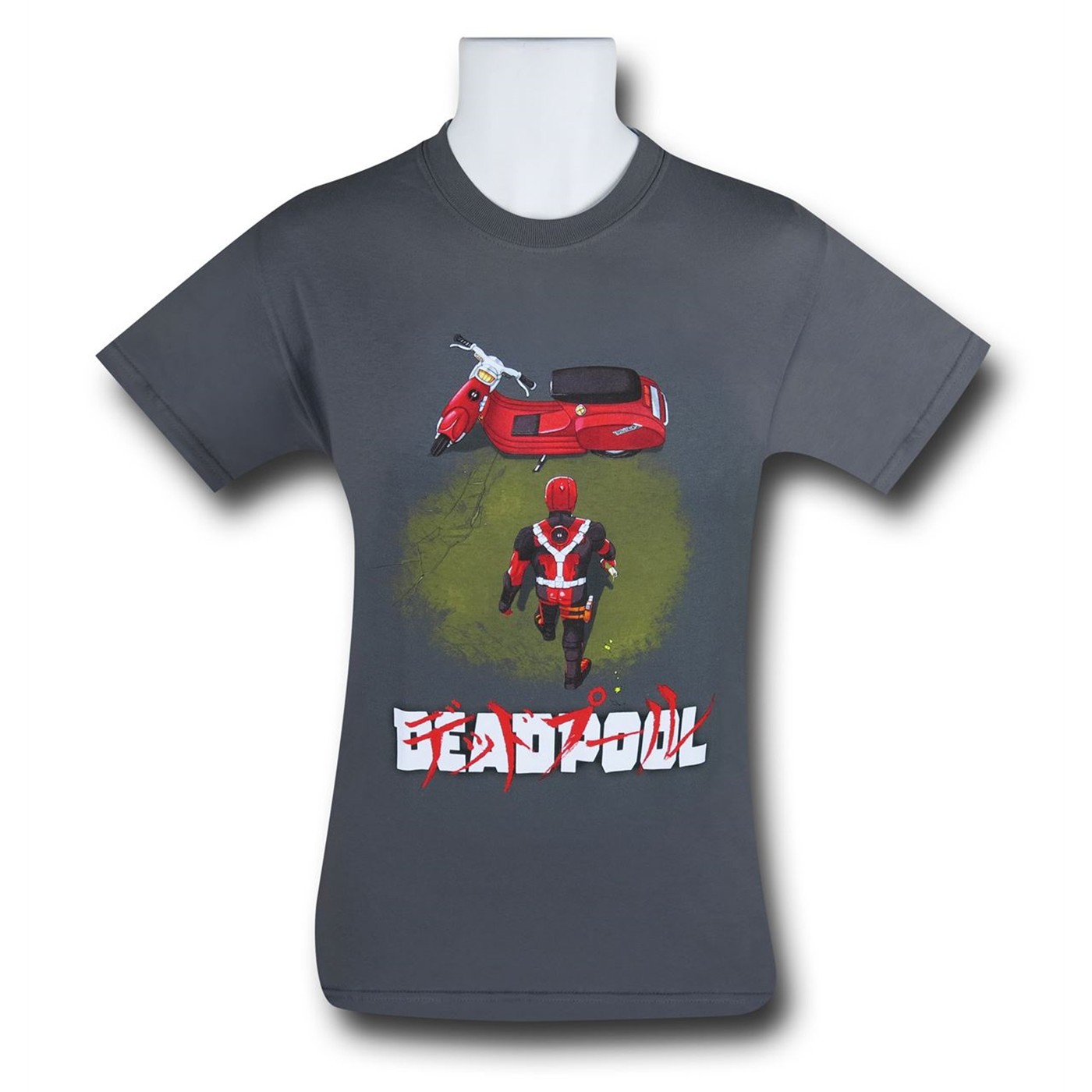 Deadpool Neo Akira Men's T-Shirt, Grey