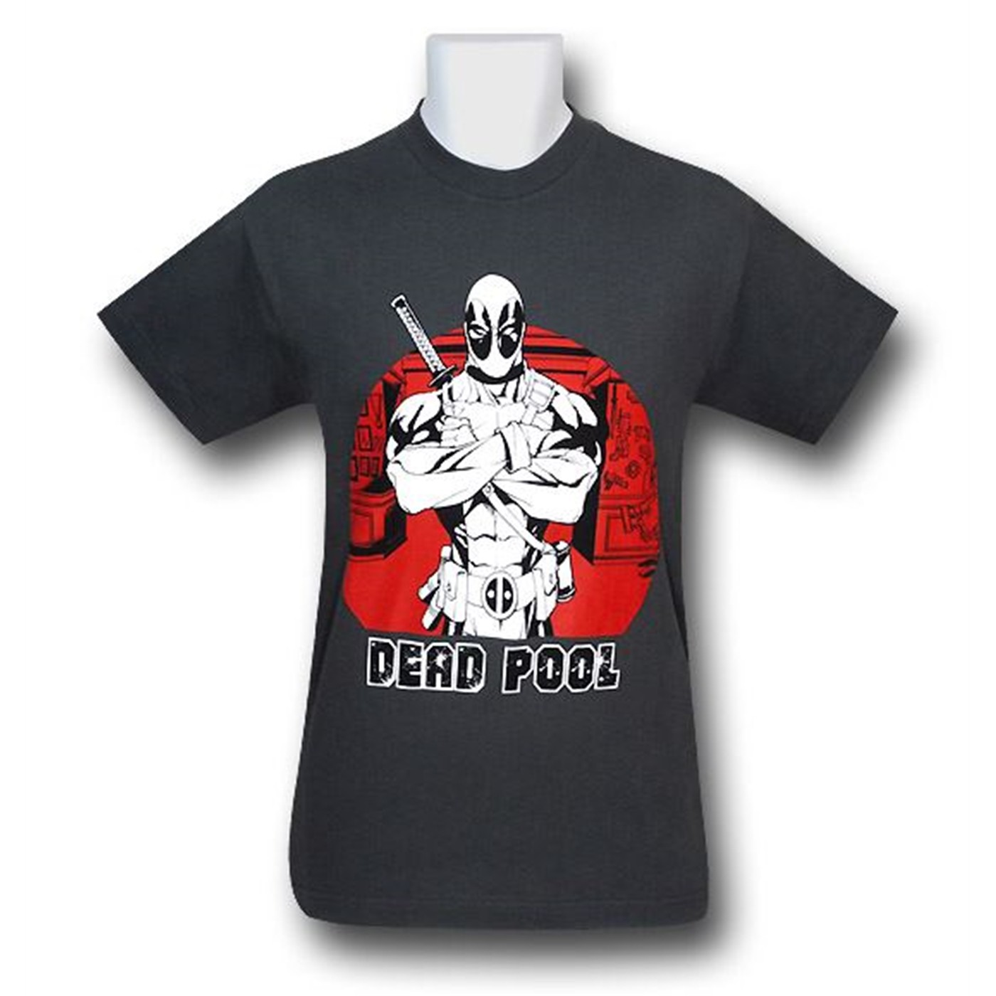 Deadpool Office Assassin T-Shirt, Grey