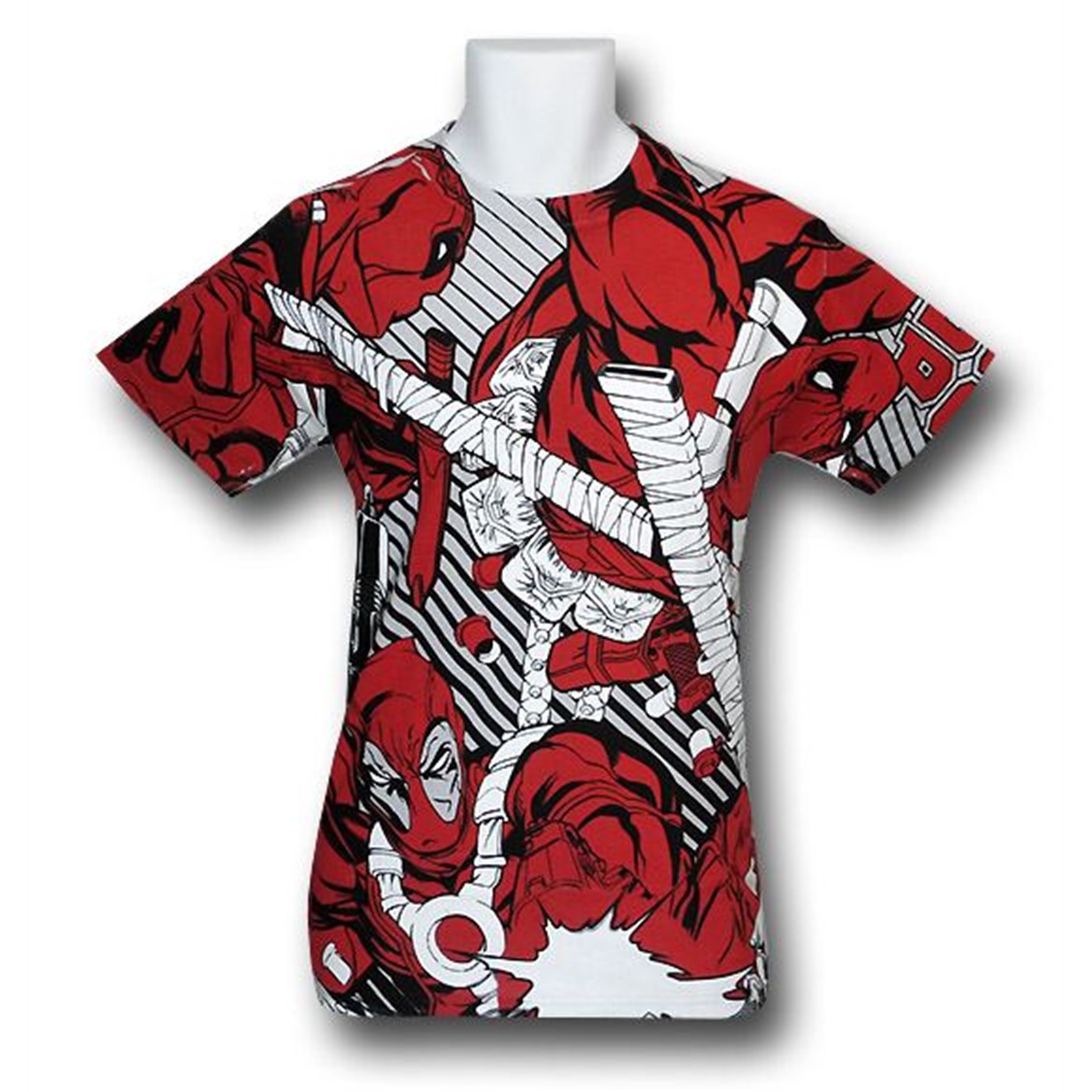 Deadpool All Over Print T-Shirt, Grey