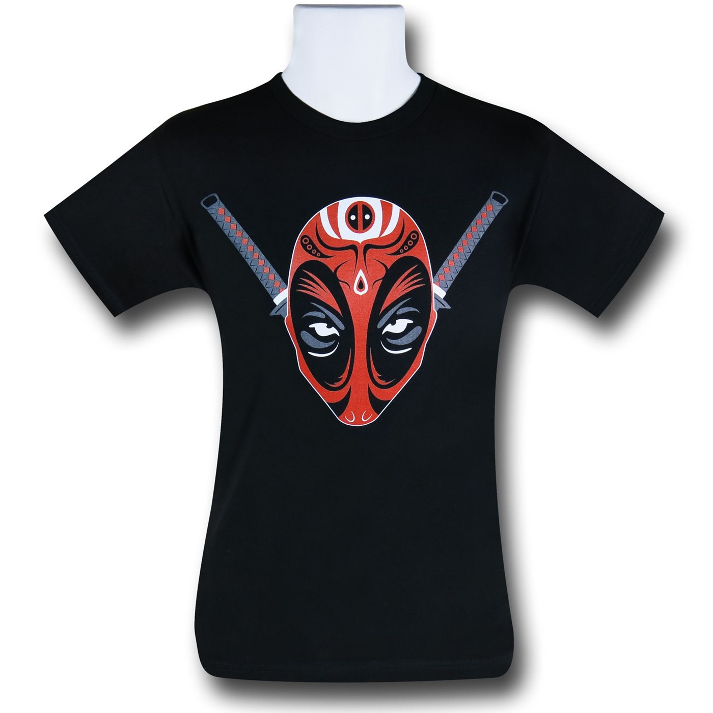 Deadpool Kabuki Mask 30 Single T-Shirt, Black