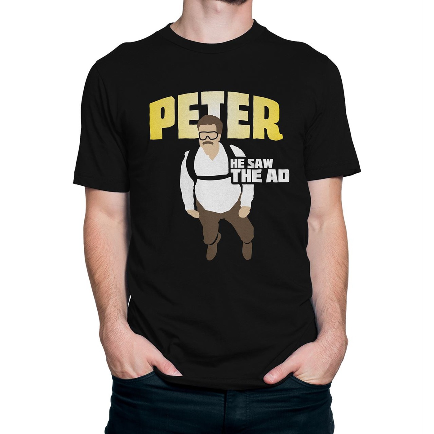 Peter He Saw the Ad Men's T-Shirt, Black