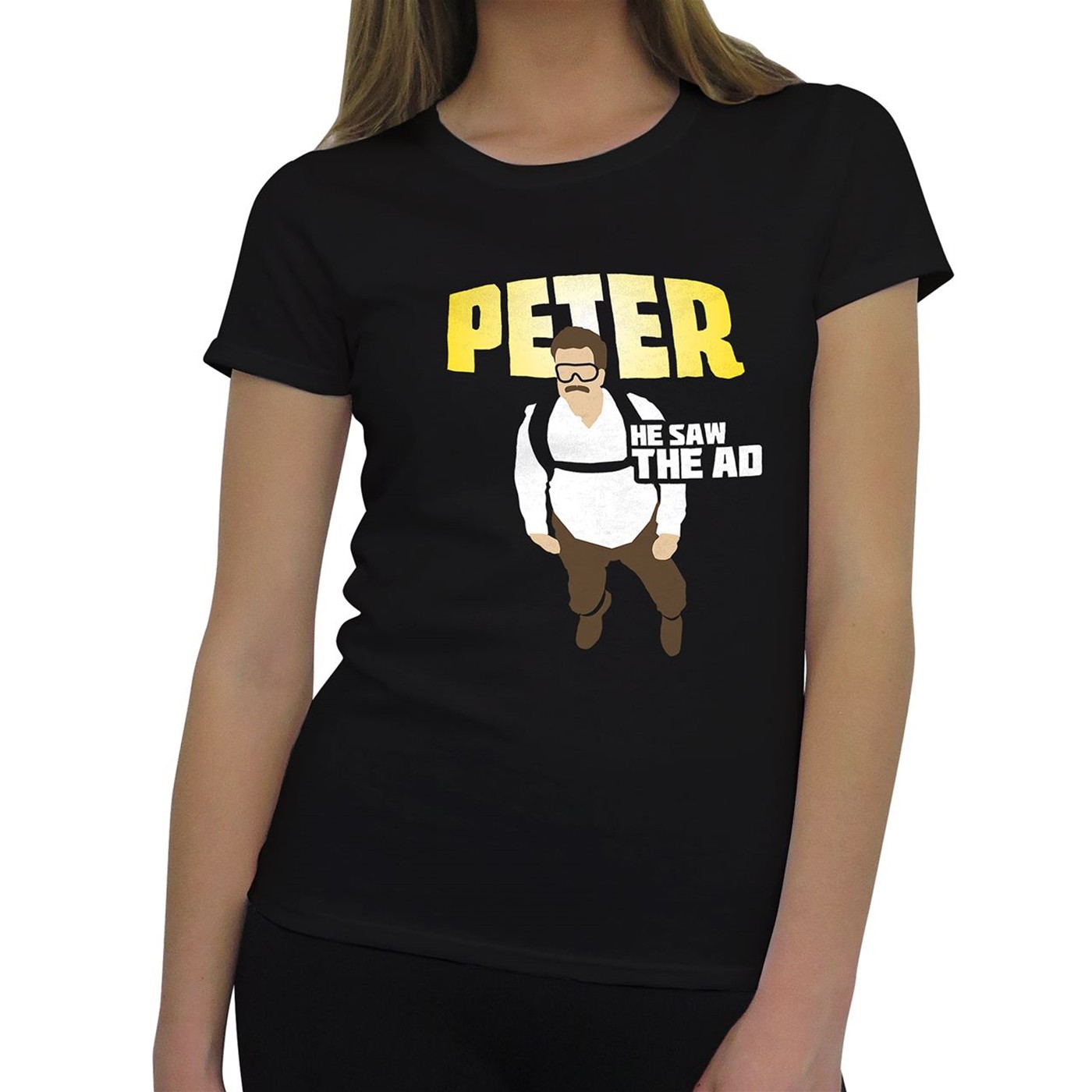 Peter He Saw the Ad Women's T-Shirt, Black