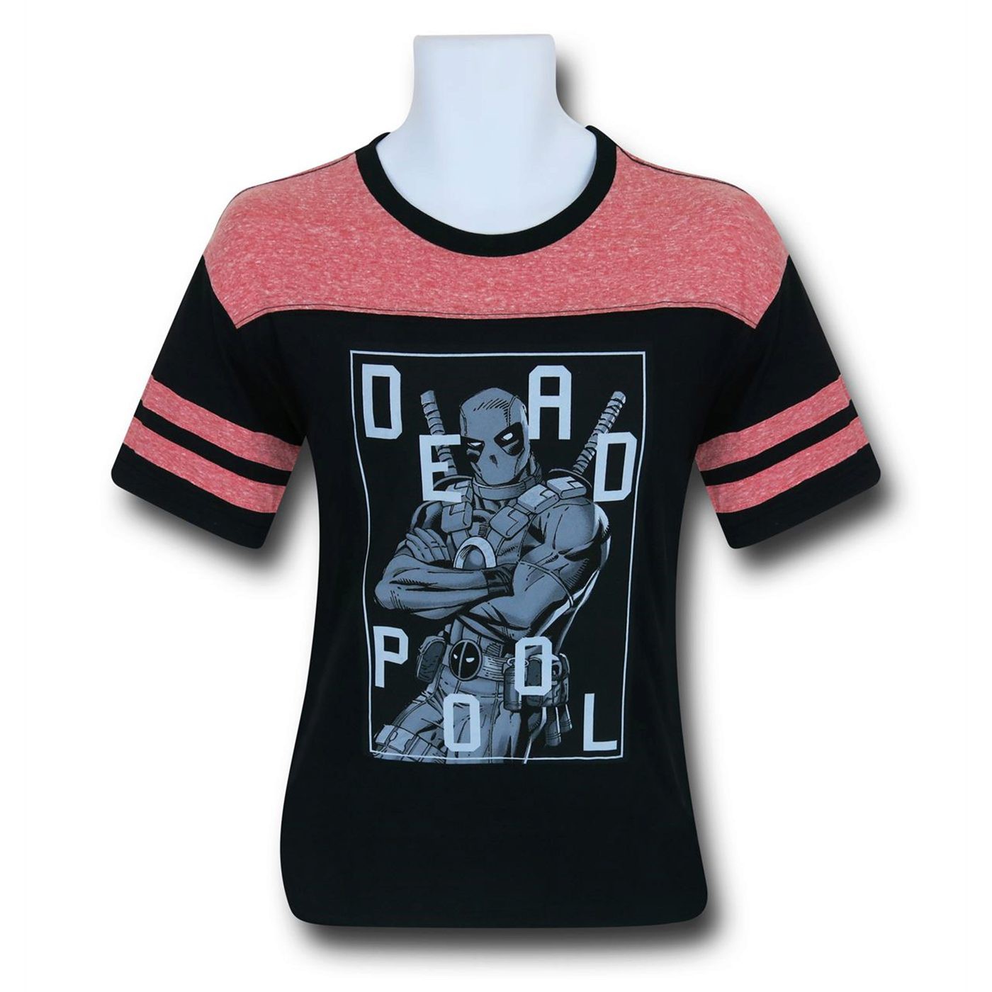 Deadpool Dead On Athletic Men's T-Shirt, Black