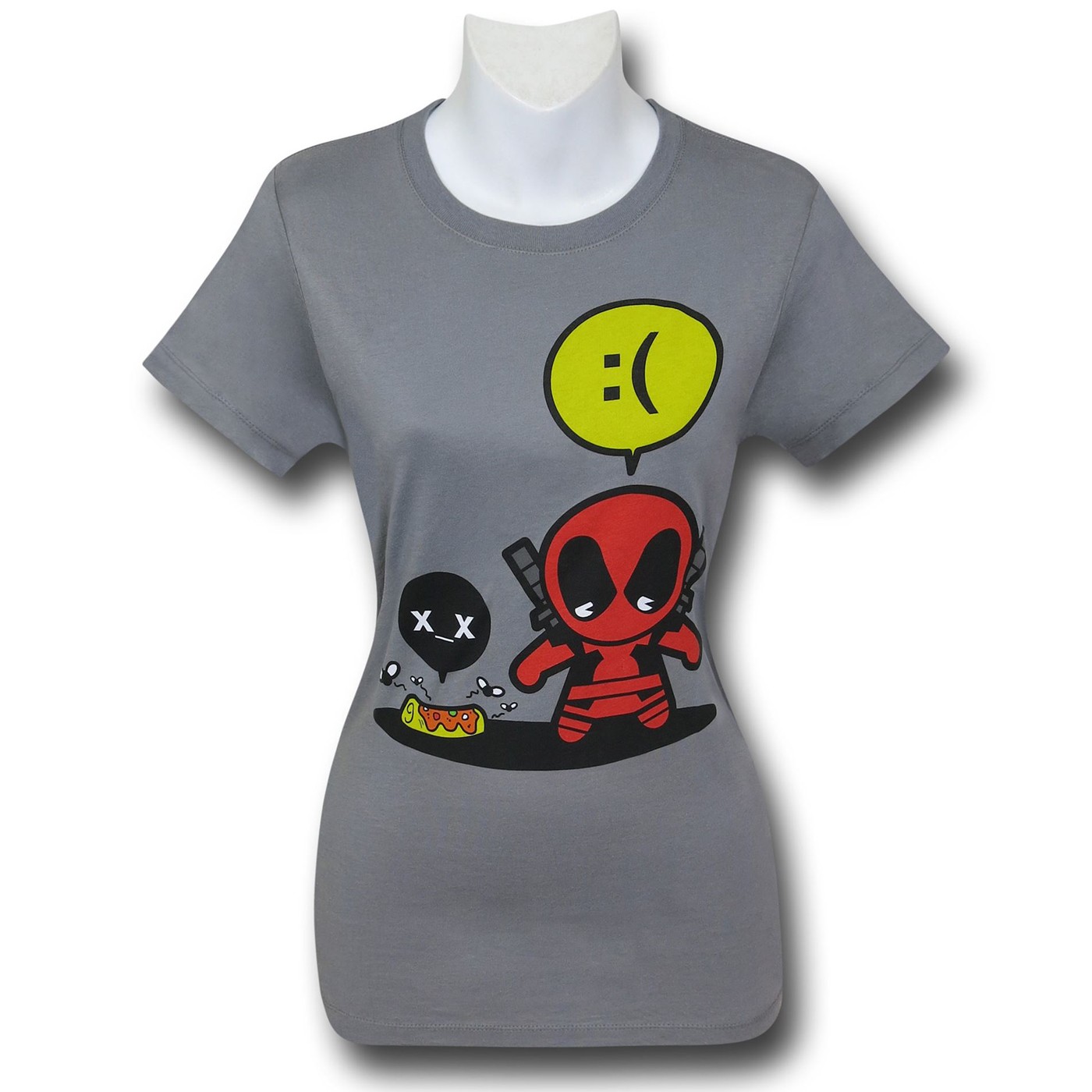 Deadpool Sadpool Women's T-Shirt, Grey