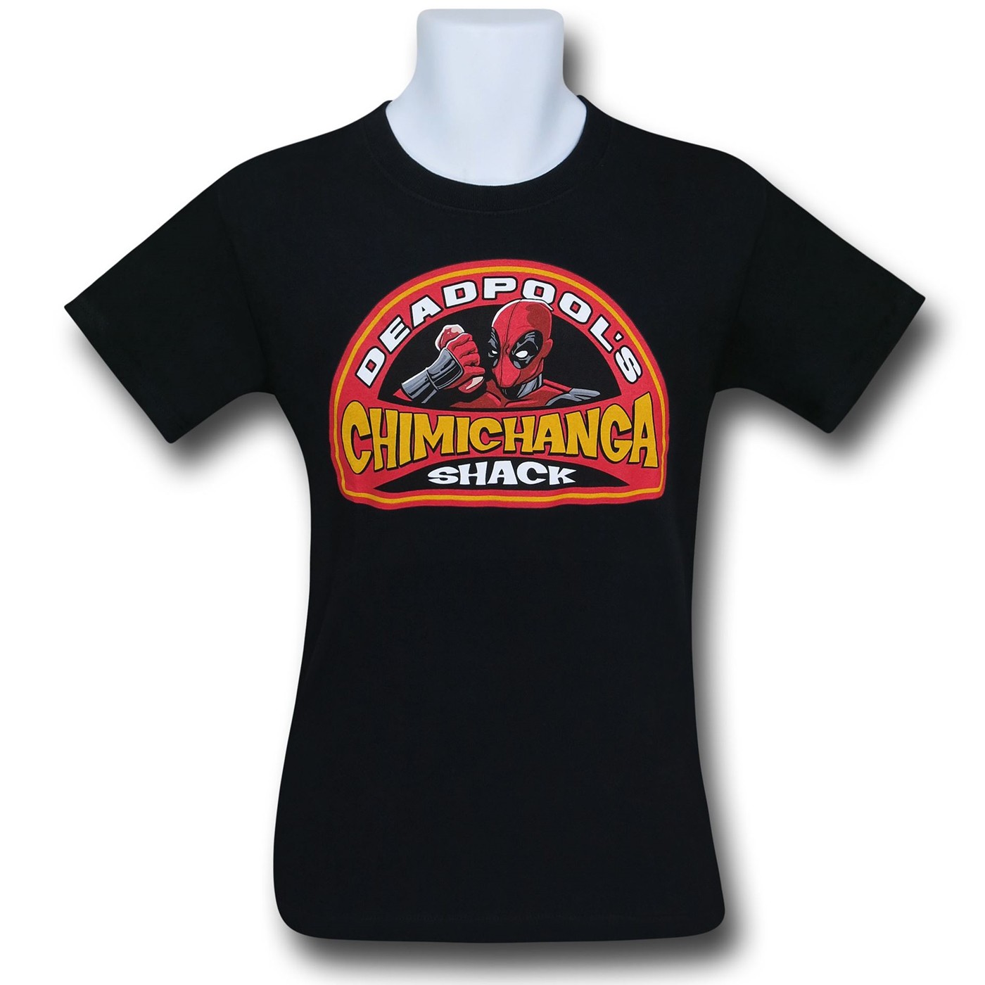 Deadpool Chimichanga Shack T-Shirt, Black