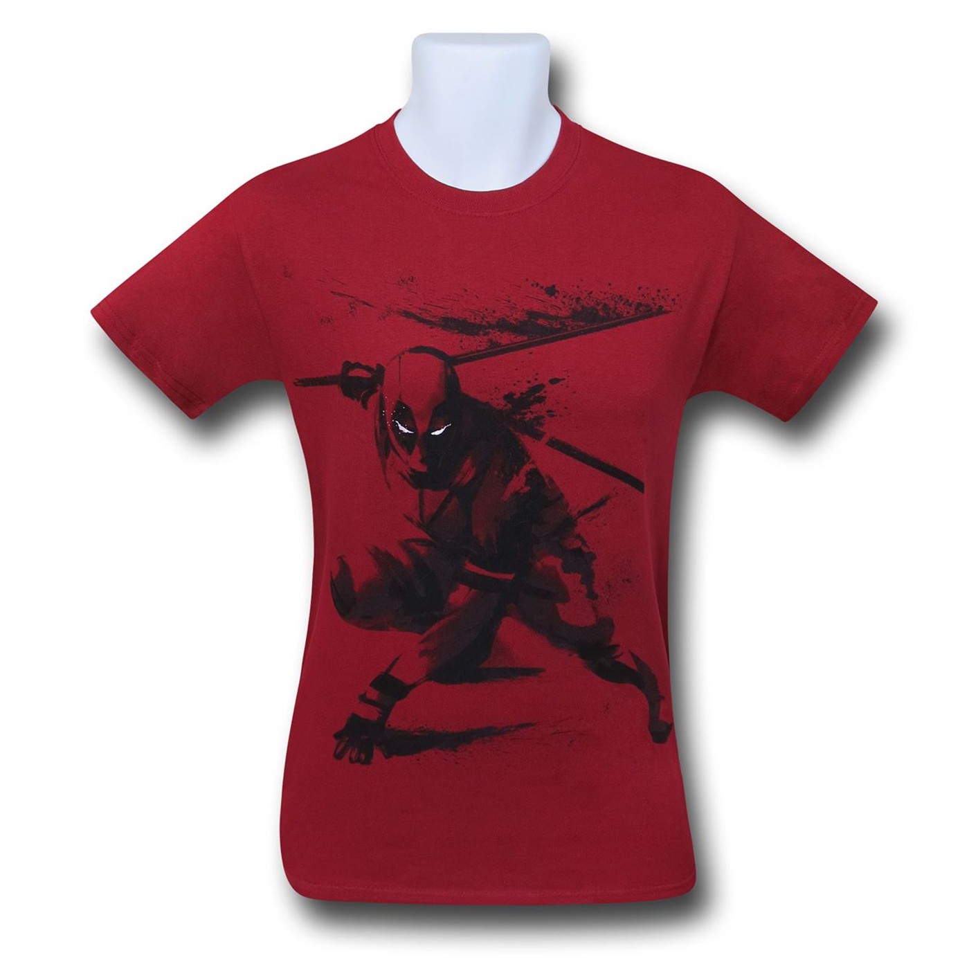 Deadpool Sword Slash T-Shirt, Red