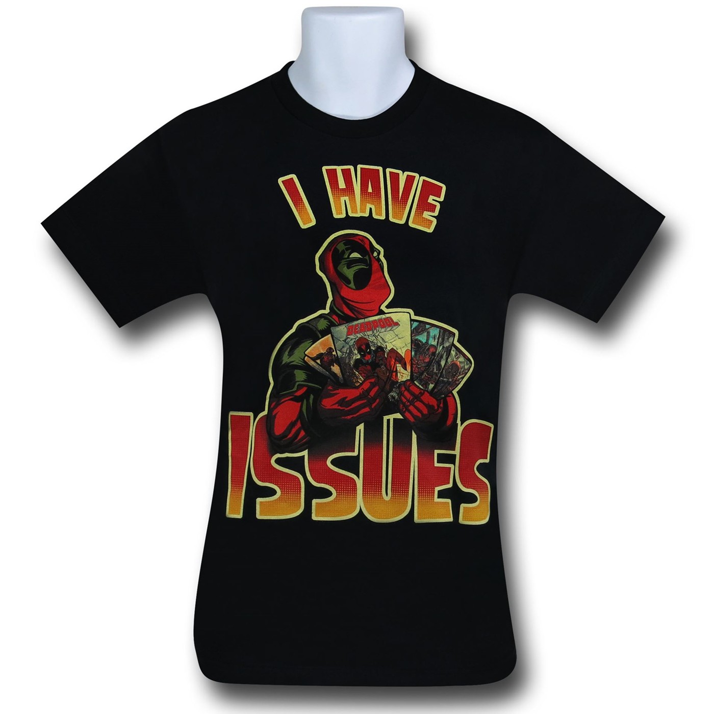 Deadpool Has Too Many Issues 30 Single T-Shirt, Black