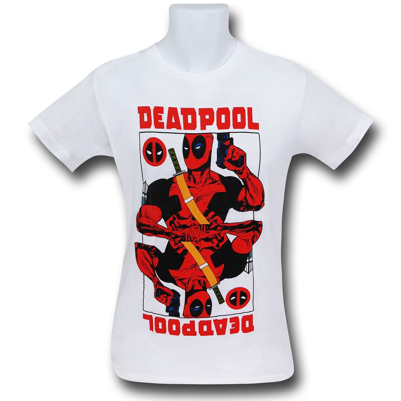 Deadpool Wild Card T-Shirt, White