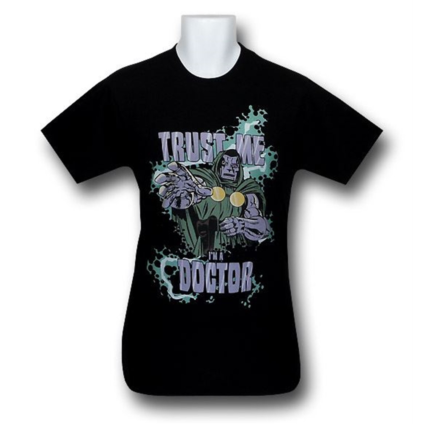 Dr Doom Trust Me 30 Single T-Shirt, Black