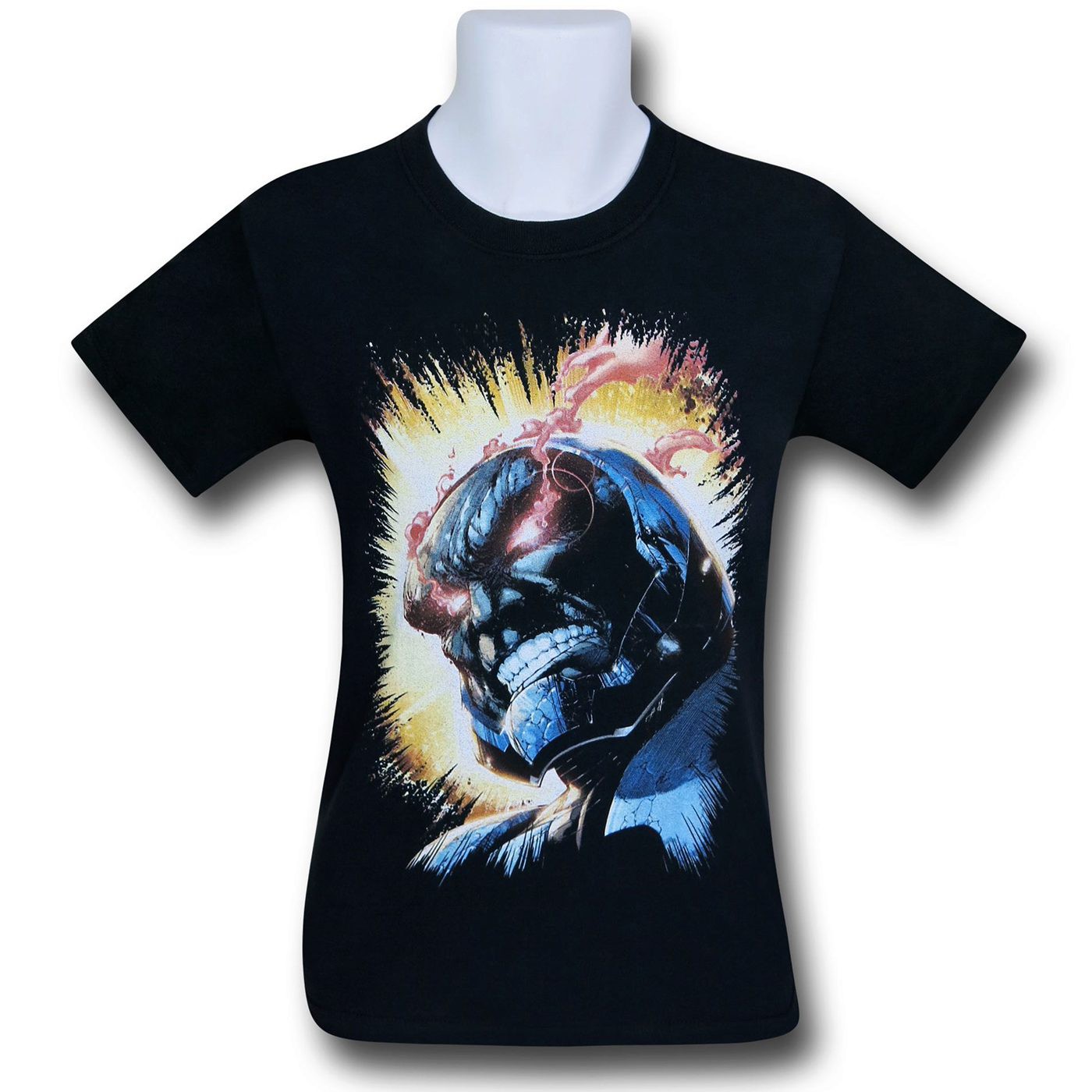 Darkseid Fiery Eyes Black T-Shirt, Black