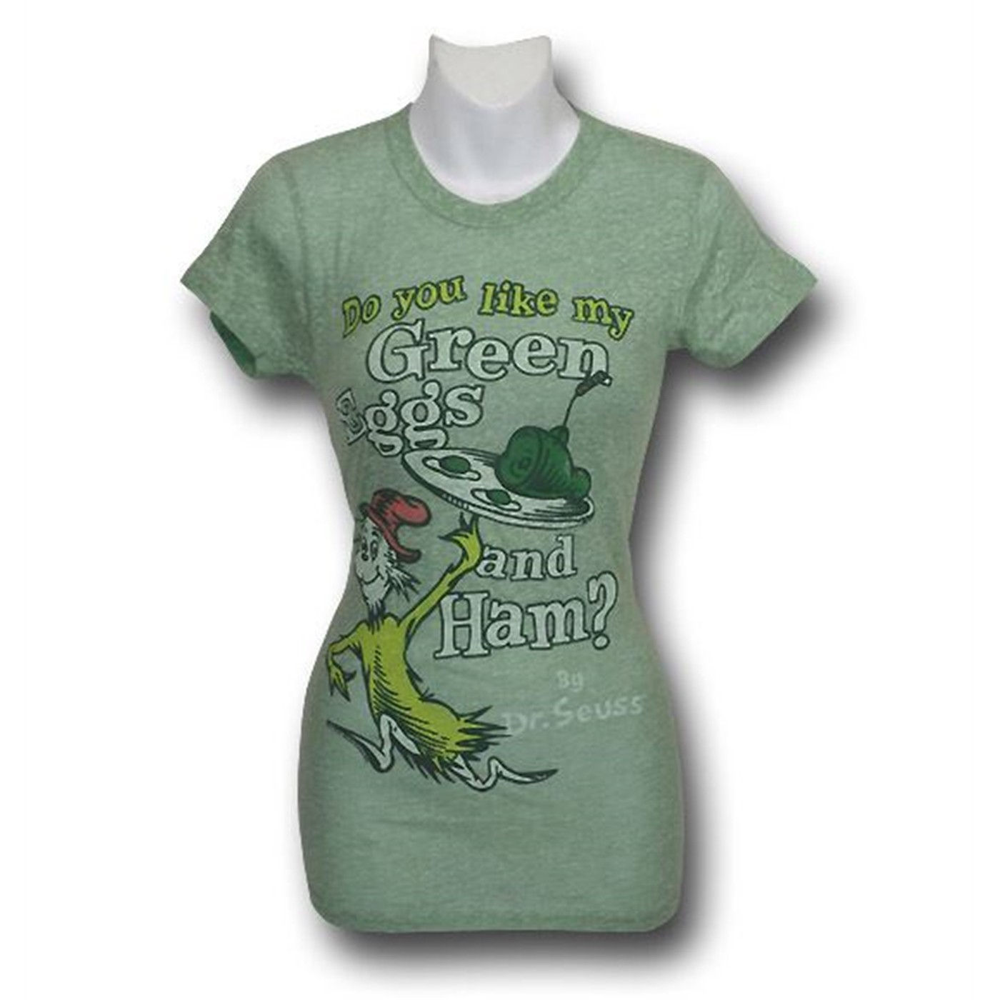Dr. Seuss Junk Food Juniors Green Eggs T-Shirt, Green