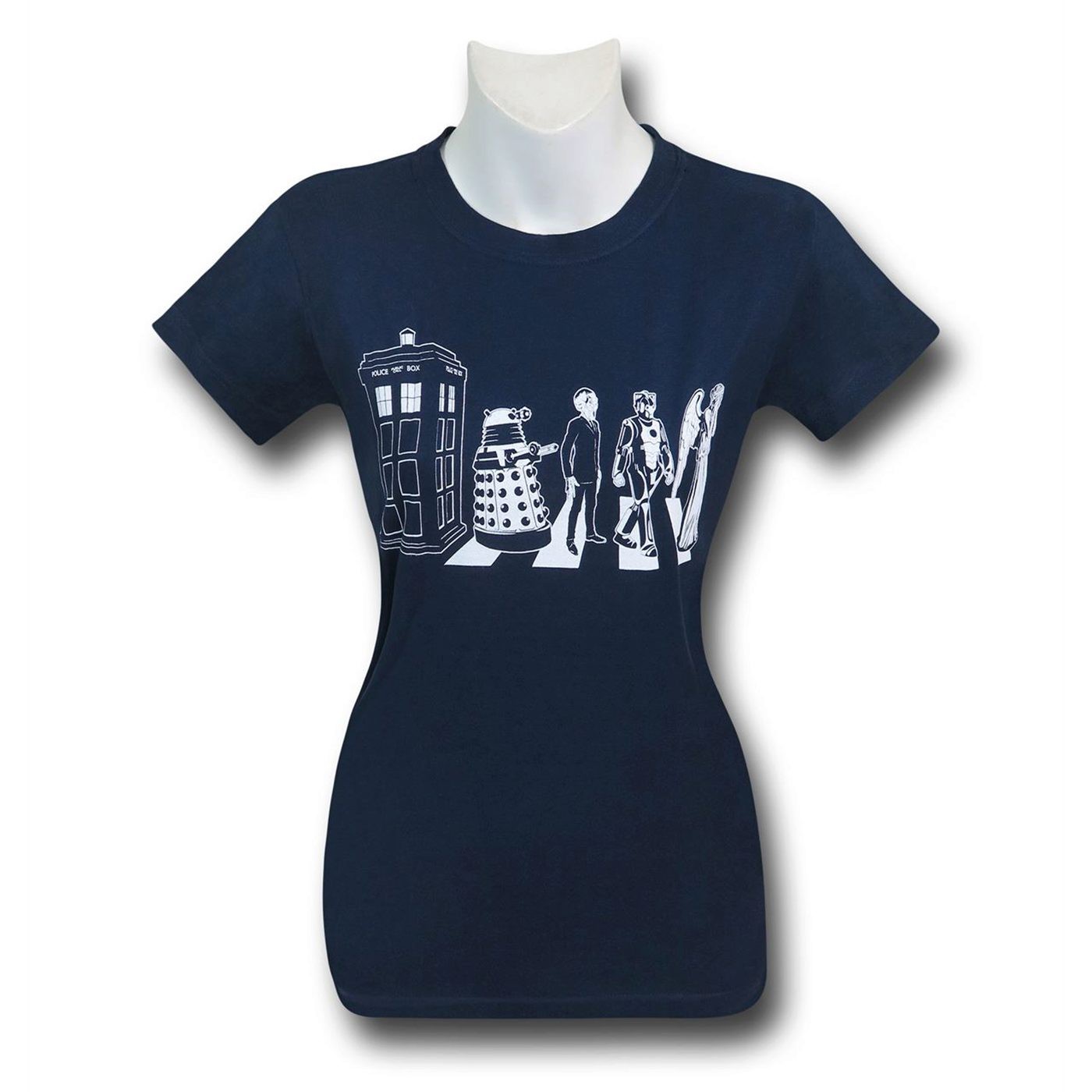 Doctor Who Abbey Road Women's T-Shirt, Blue