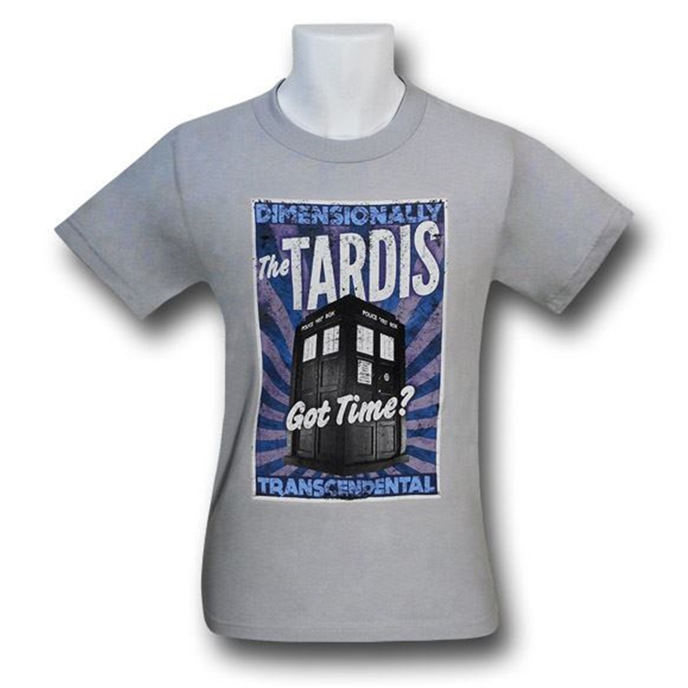 Doctor Who TARDIS Poster T-Shirt, White