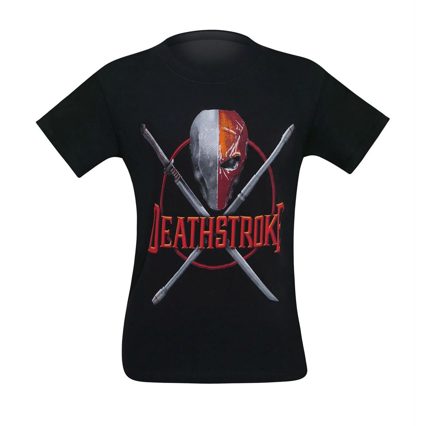 Deathstroke Weapons Crossed Men's T-Shirt, Black