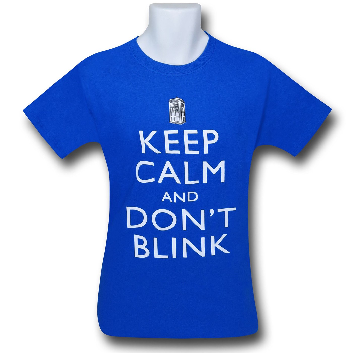 Doctor Who Don't Blink Blue T-Shirt, Blue