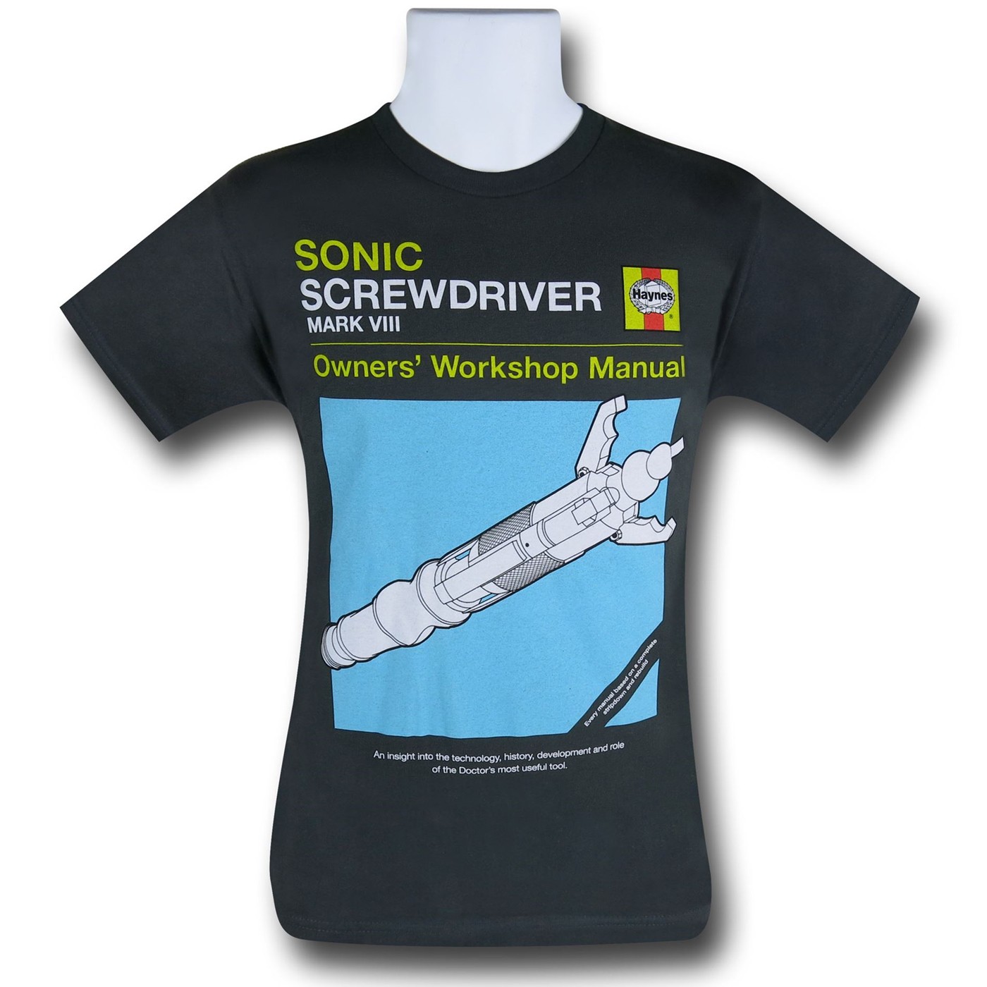 Doctor Who Sonic Screwdriver T-Shirt, Grey