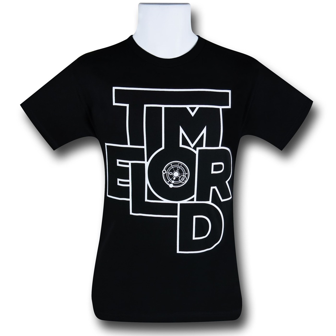 Doctor Who Abstract Time Lord T-Shirt, Black