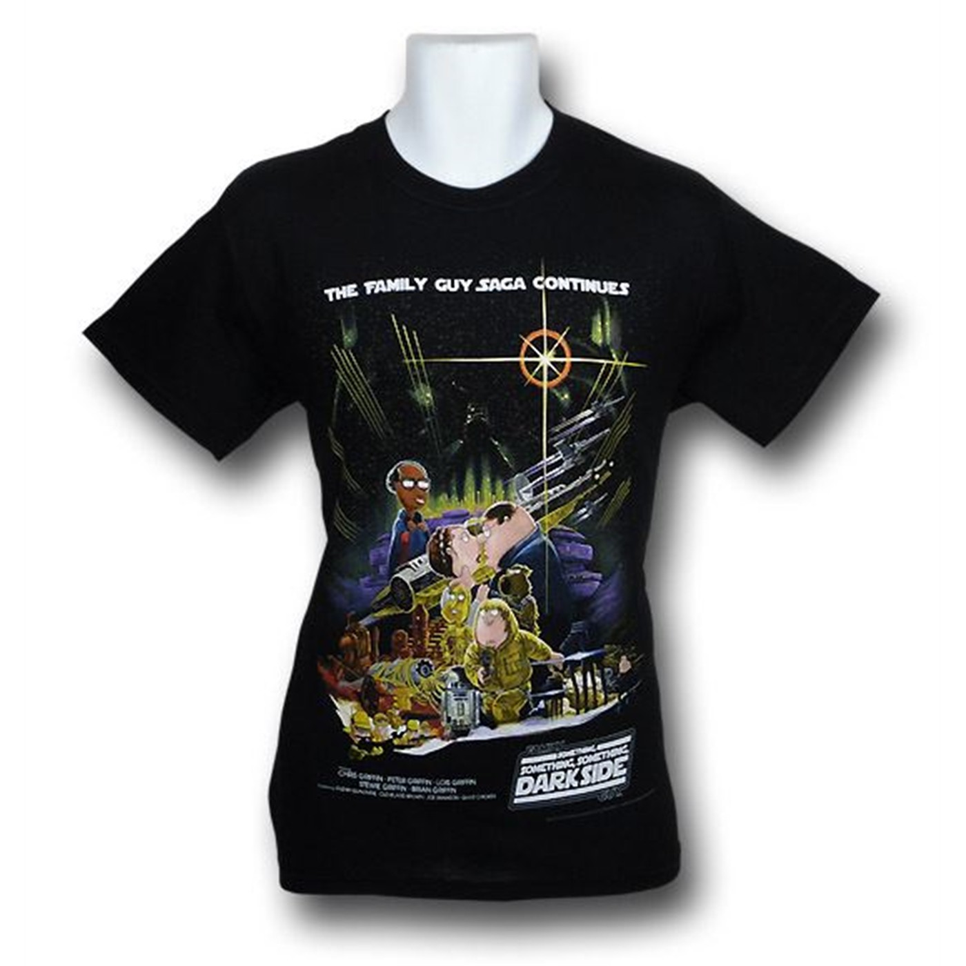 Family Guy Star Wars Dark Side T-Shirt, Black