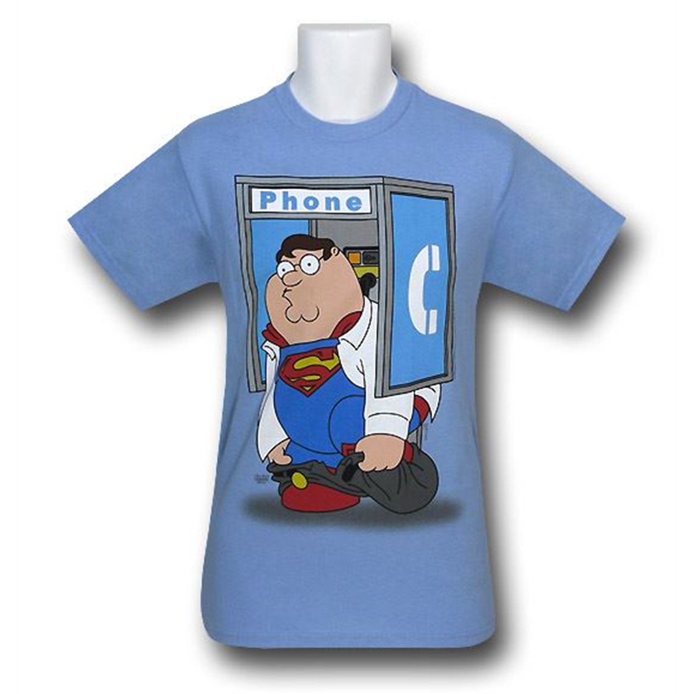 Family Guy Phone Booth Change T-Shirt, Blue