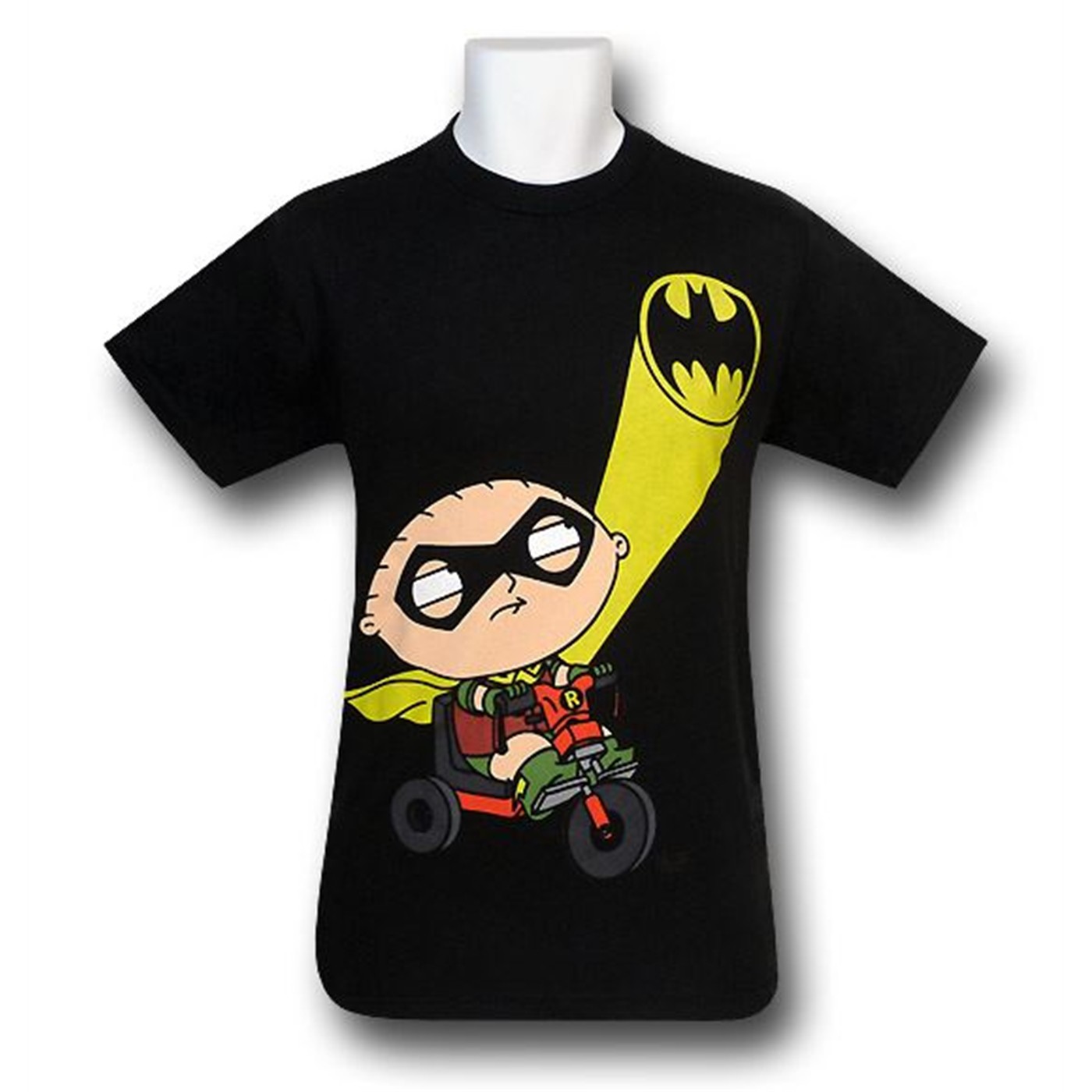 Stewie Rollin' Robin Boy Wonder T-Shirt, Black