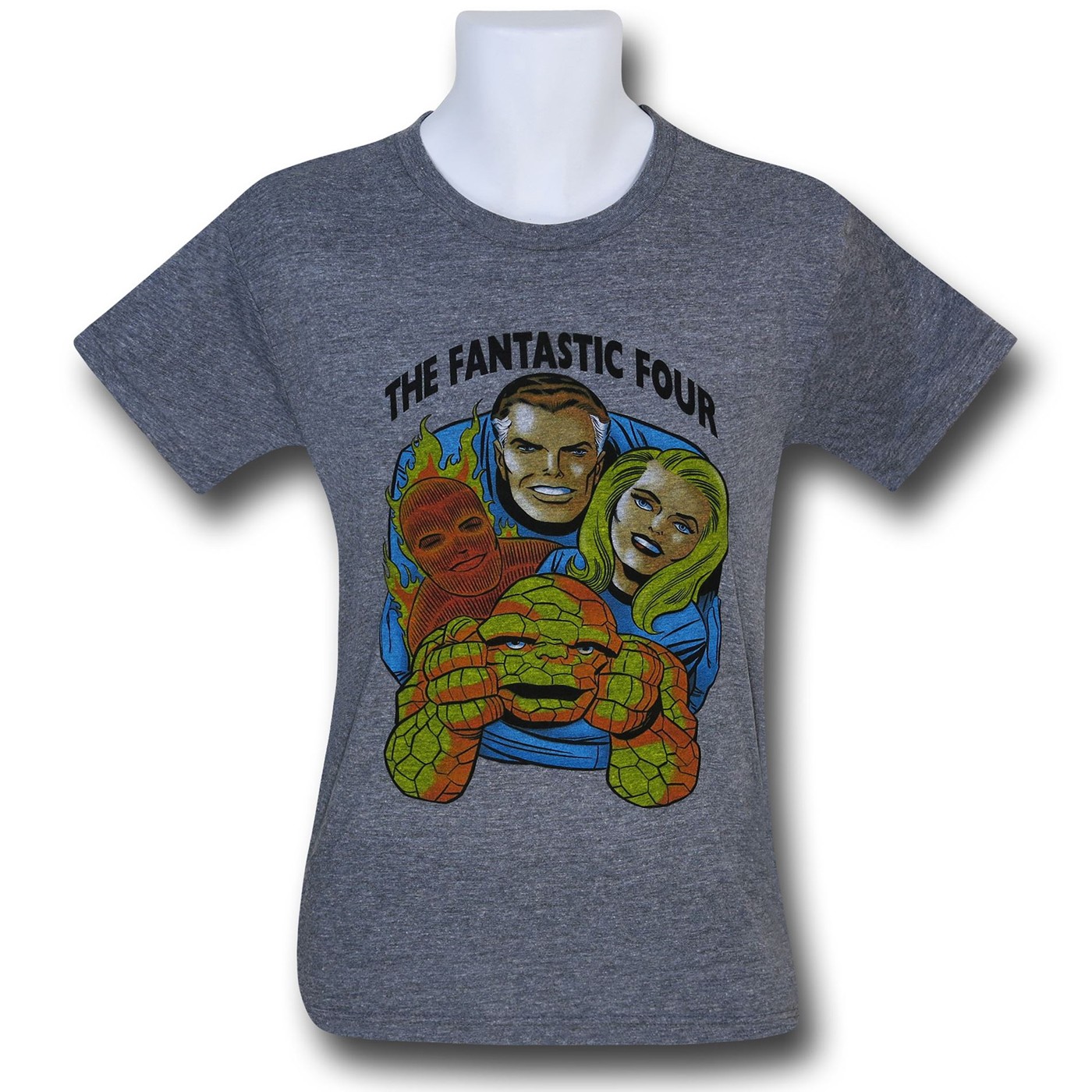 Fantastic Four Heather Tri-Blend T-Shirt, Grey