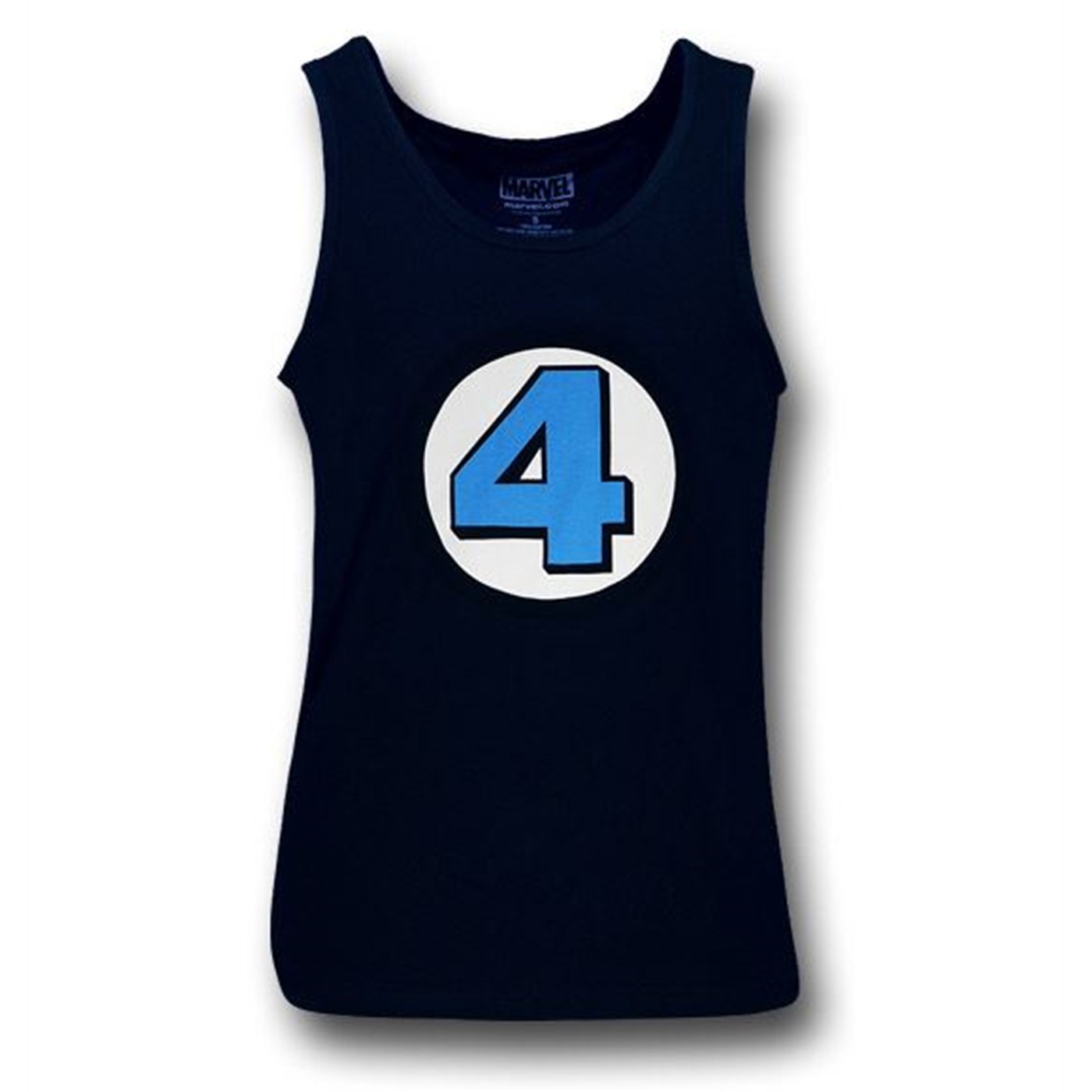 Fantastic Four Symbol Navy Tank Top, Blue