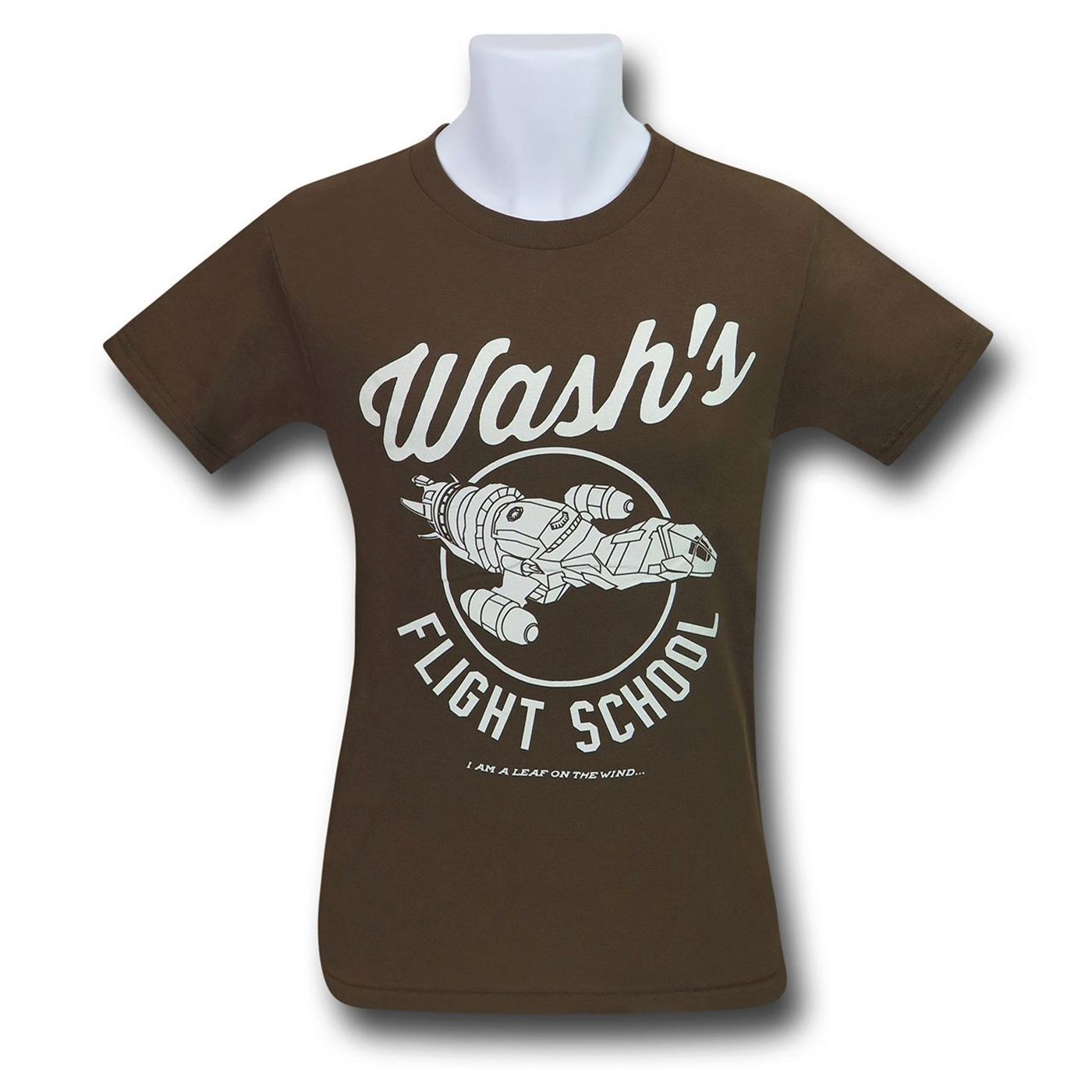 Firefly Wash's Flight School Men's T-Shirt, Brown