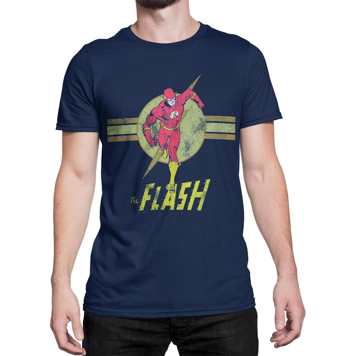 Flash Navy Blue Streaker 30 Single T-Shirt, Blue