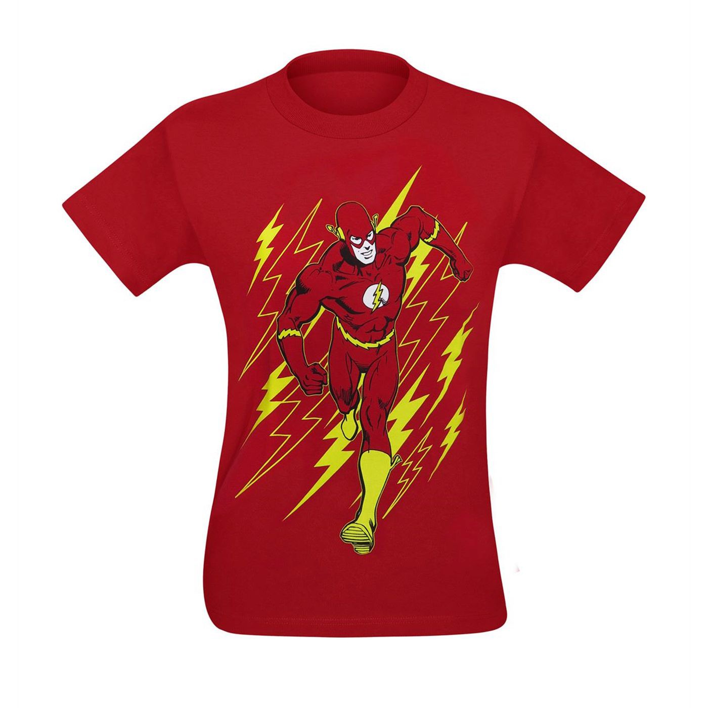 Flash Bolt Symbol Storm Youth T-Shirt, Red
