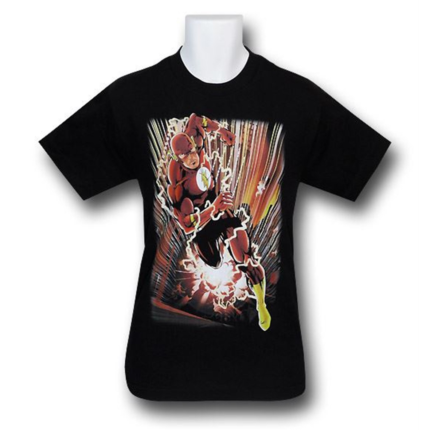 Flash Crimson Lightning T-Shirt, Black