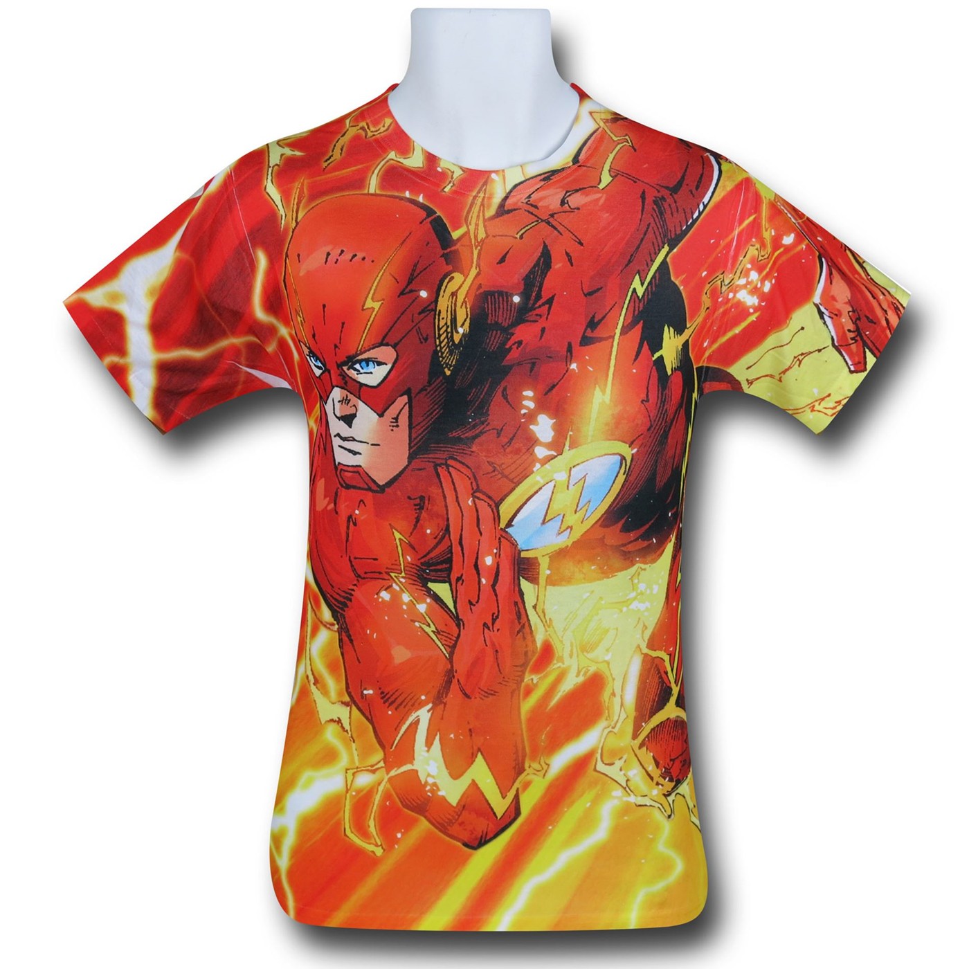Flash Lightning Dash Sublimated T-Shirt, Red