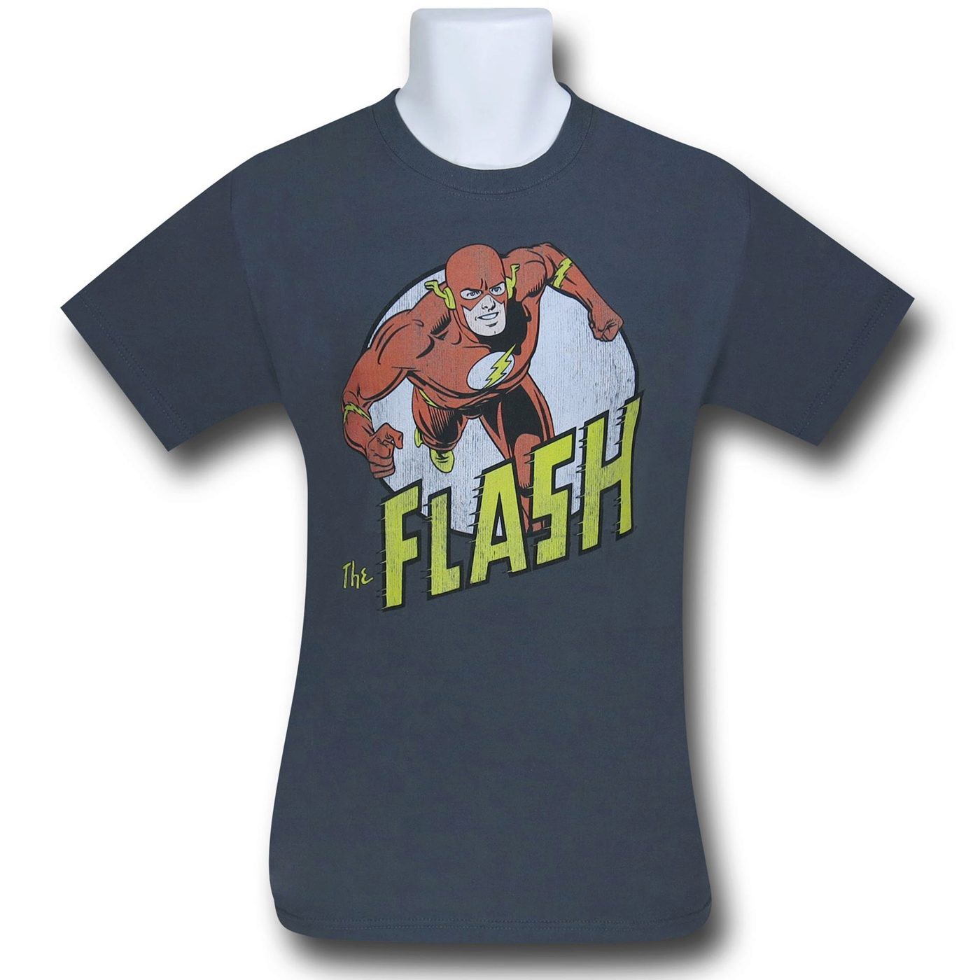 The Flash Distressed Run Circle T-Shirt, Grey